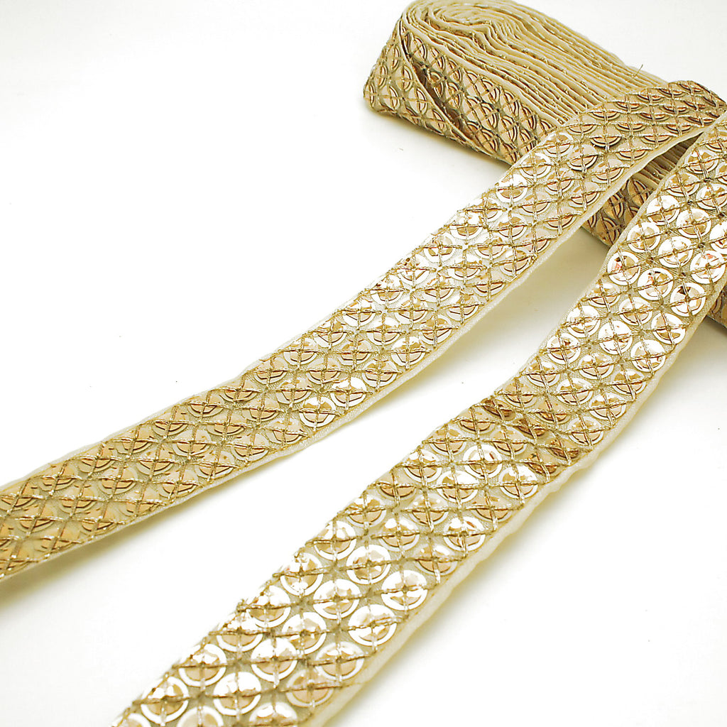 GOLD SEQUIN  TRIM - sarahi.NYC