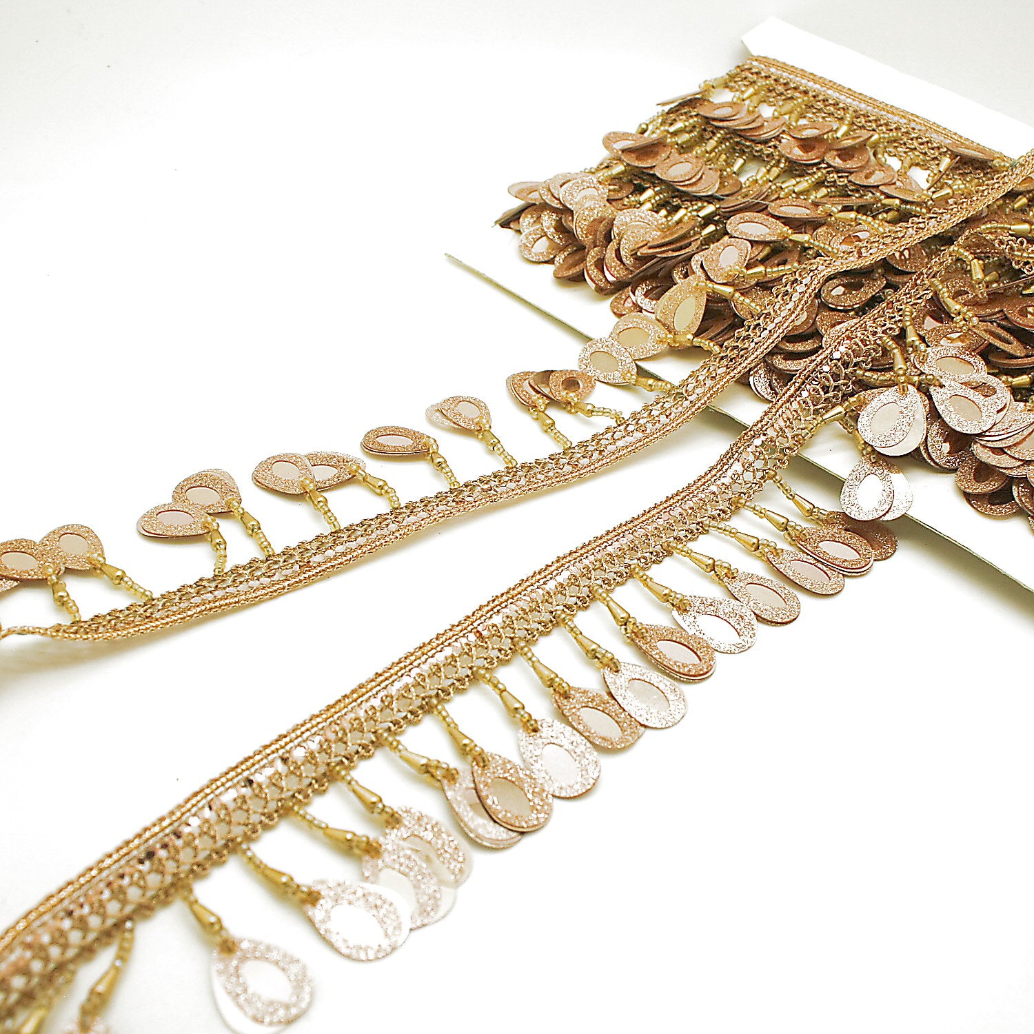 GOLD FRINGE BEADED TRIM - SARAHI.NYC