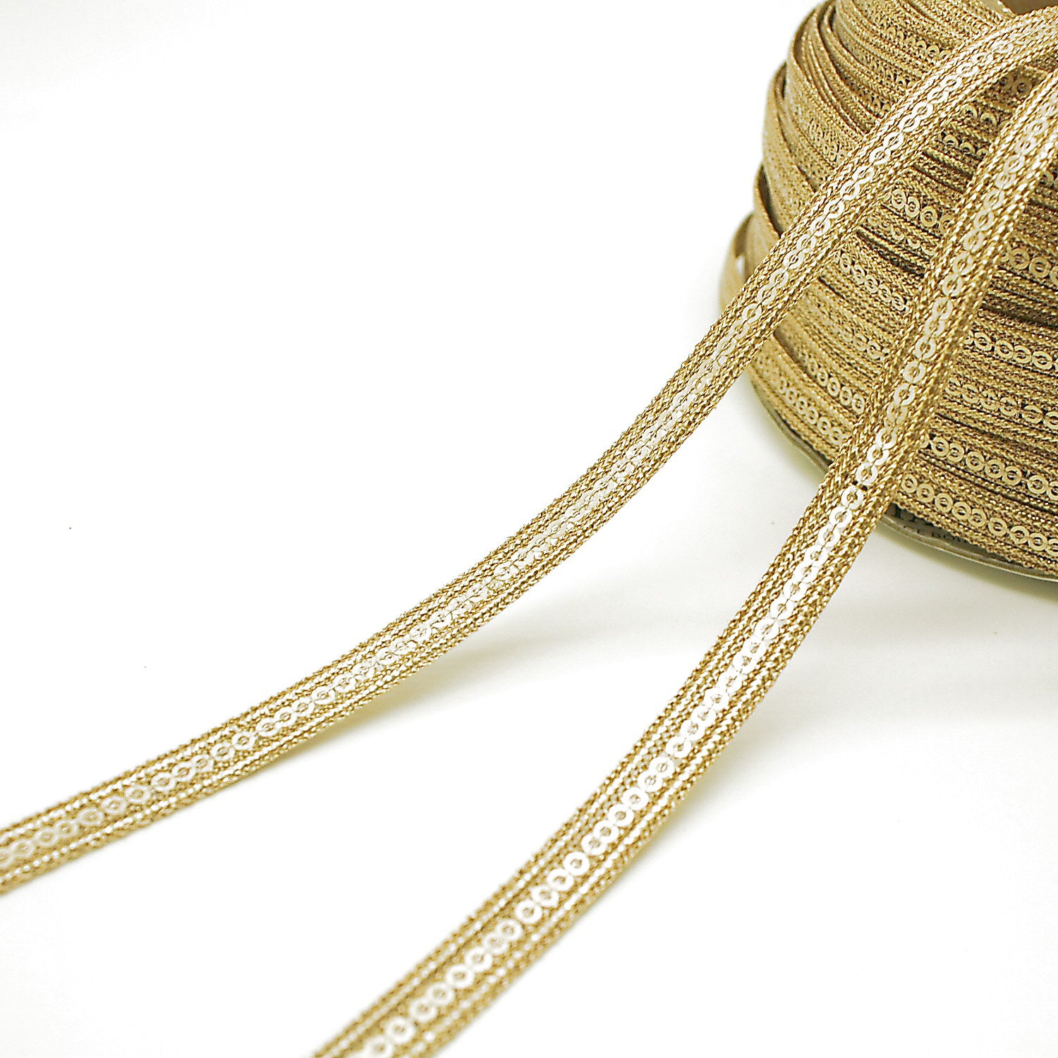 GOLD SEQUIN TRIM - sarahi.NYC
