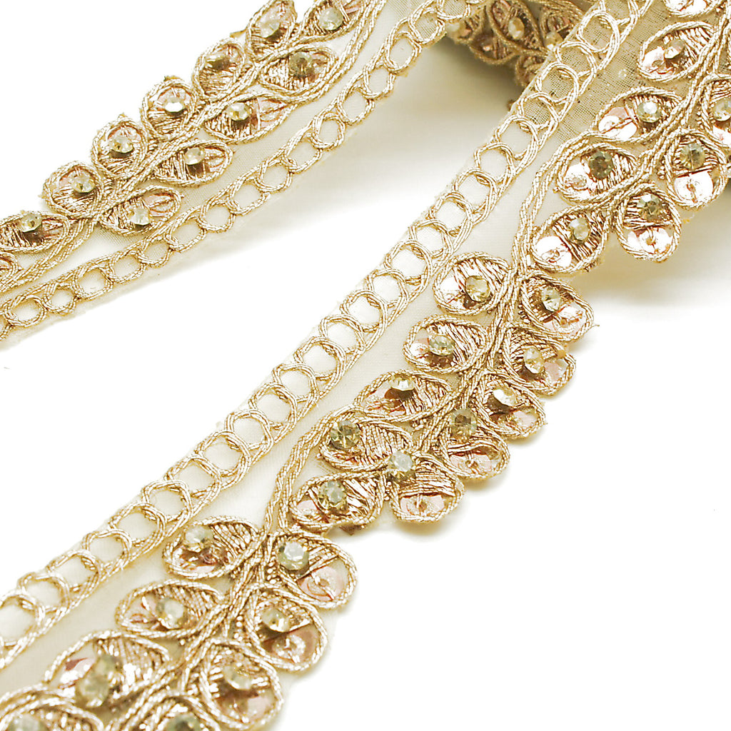 ROSE GOLD STONE TRIM - sarahi.NYC