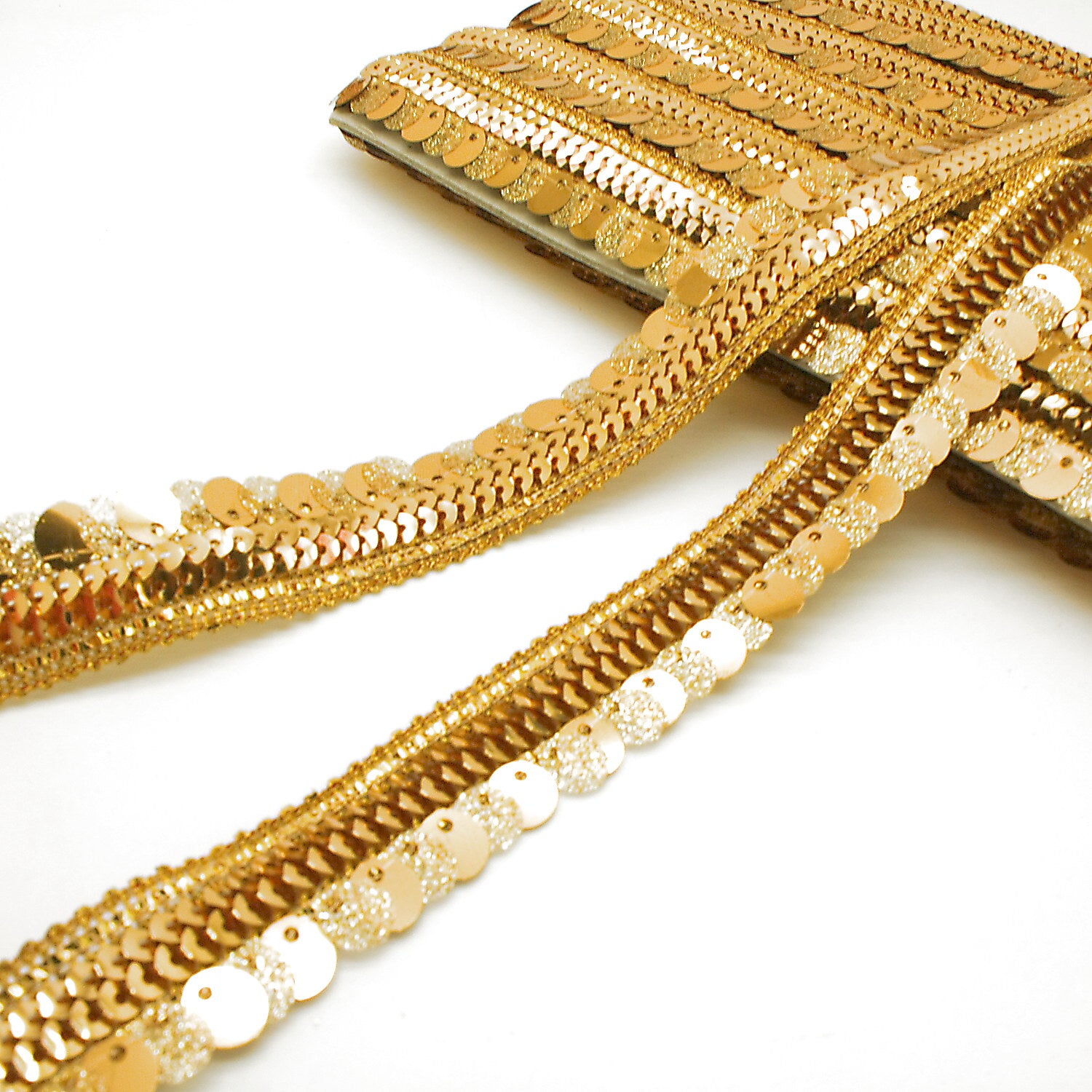 GOLD SEQUIN TRIM - sarahi.NYC