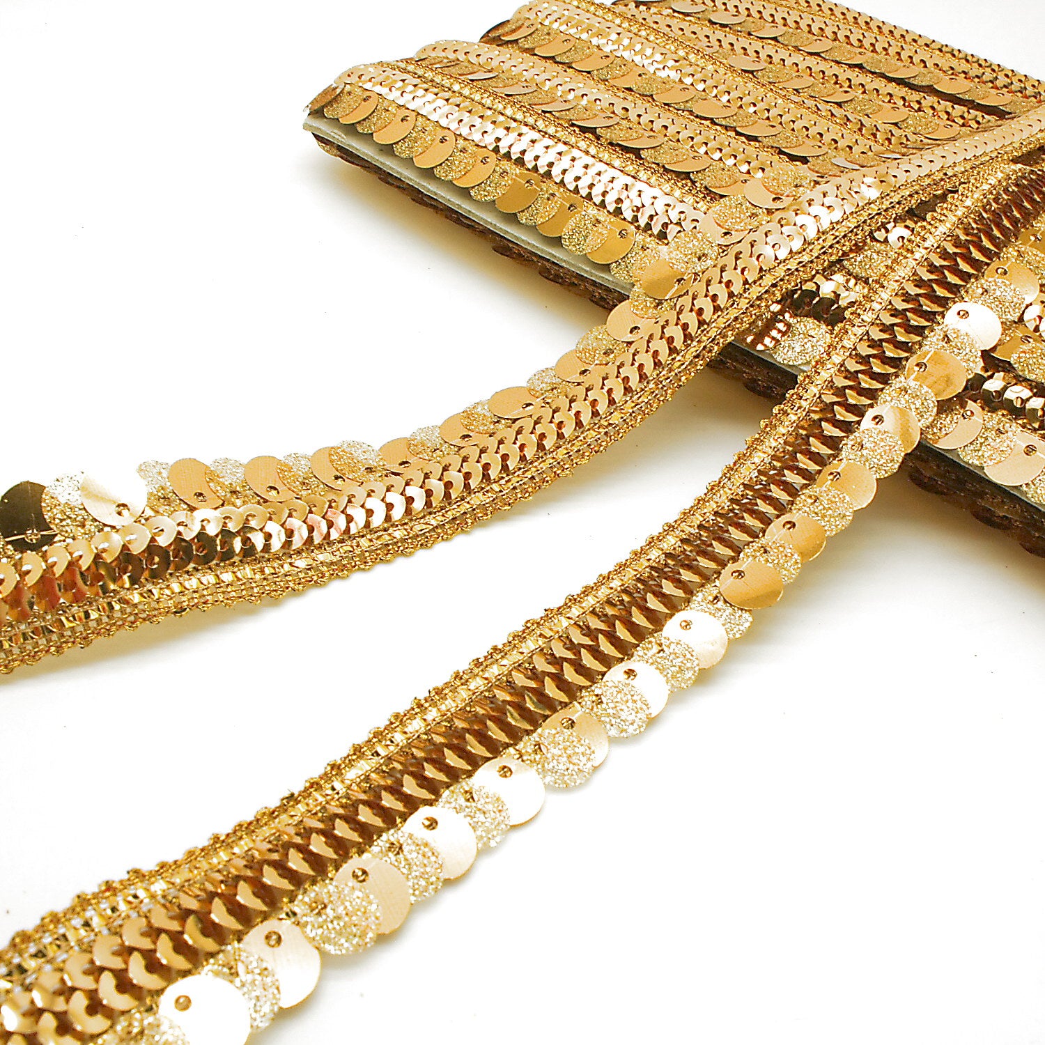 GOLD SEQUIN TRIM - sarahi.NYC