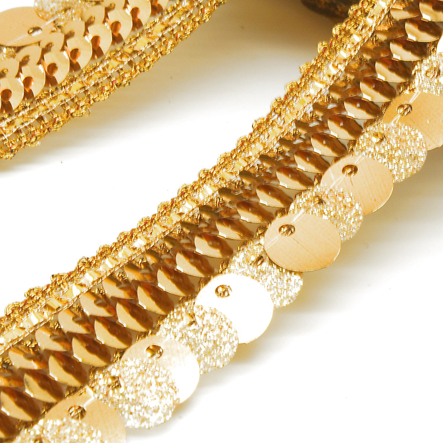 GOLD SEQUIN TRIM - sarahi.NYC