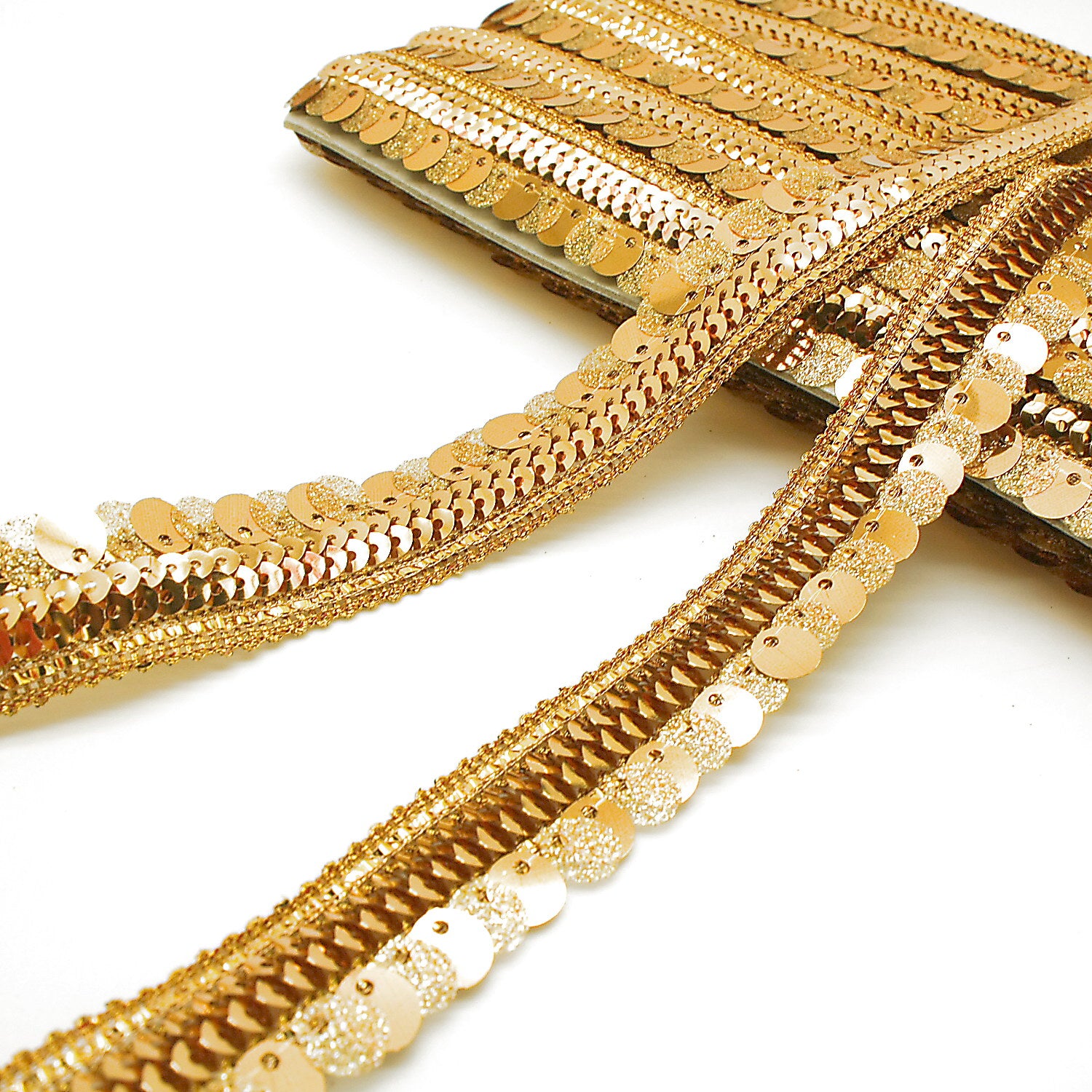 GOLD SEQUIN TRIM - sarahi.NYC