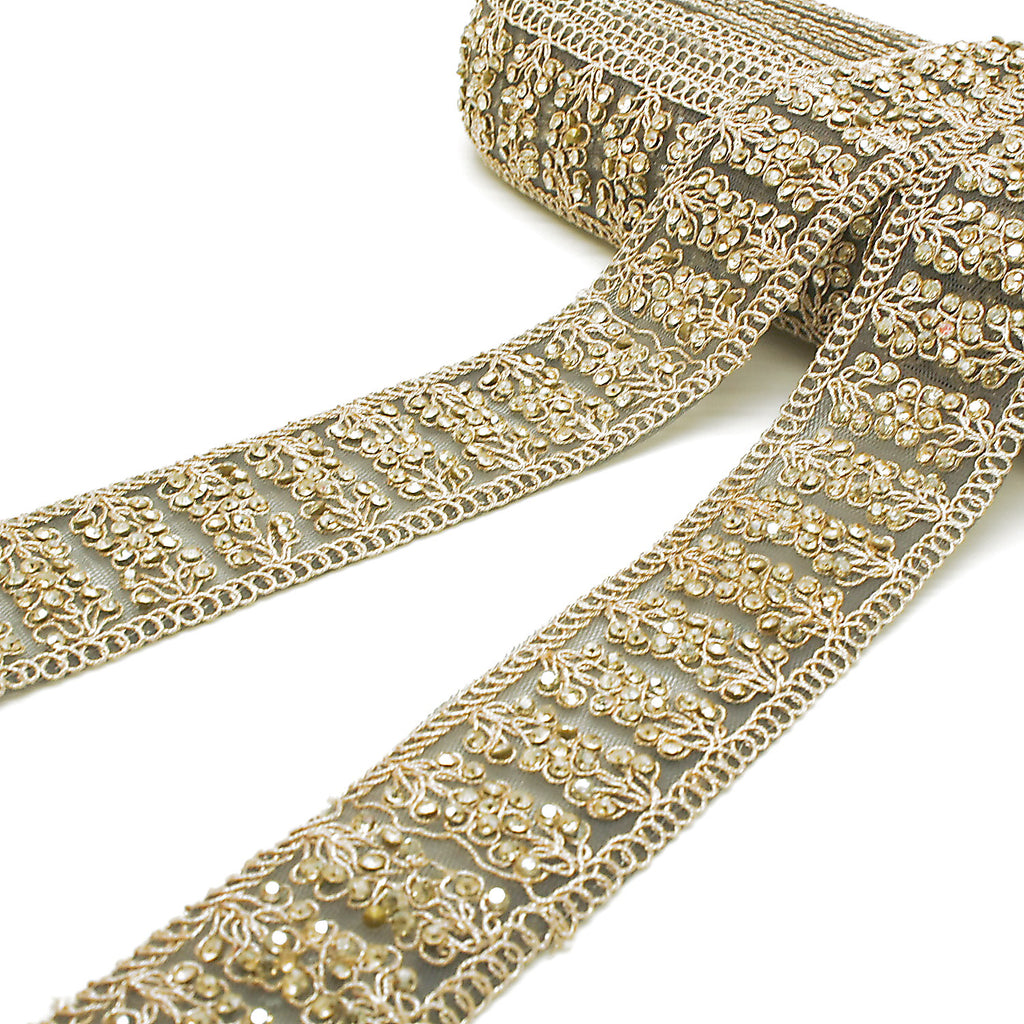 GRAY CHARCOAL STONE TRIM - SARAHI.NYC