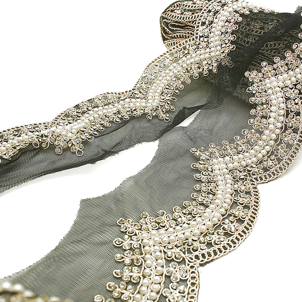 BLACK PEARL STONE EDGING TRIM - sarahi.NYC