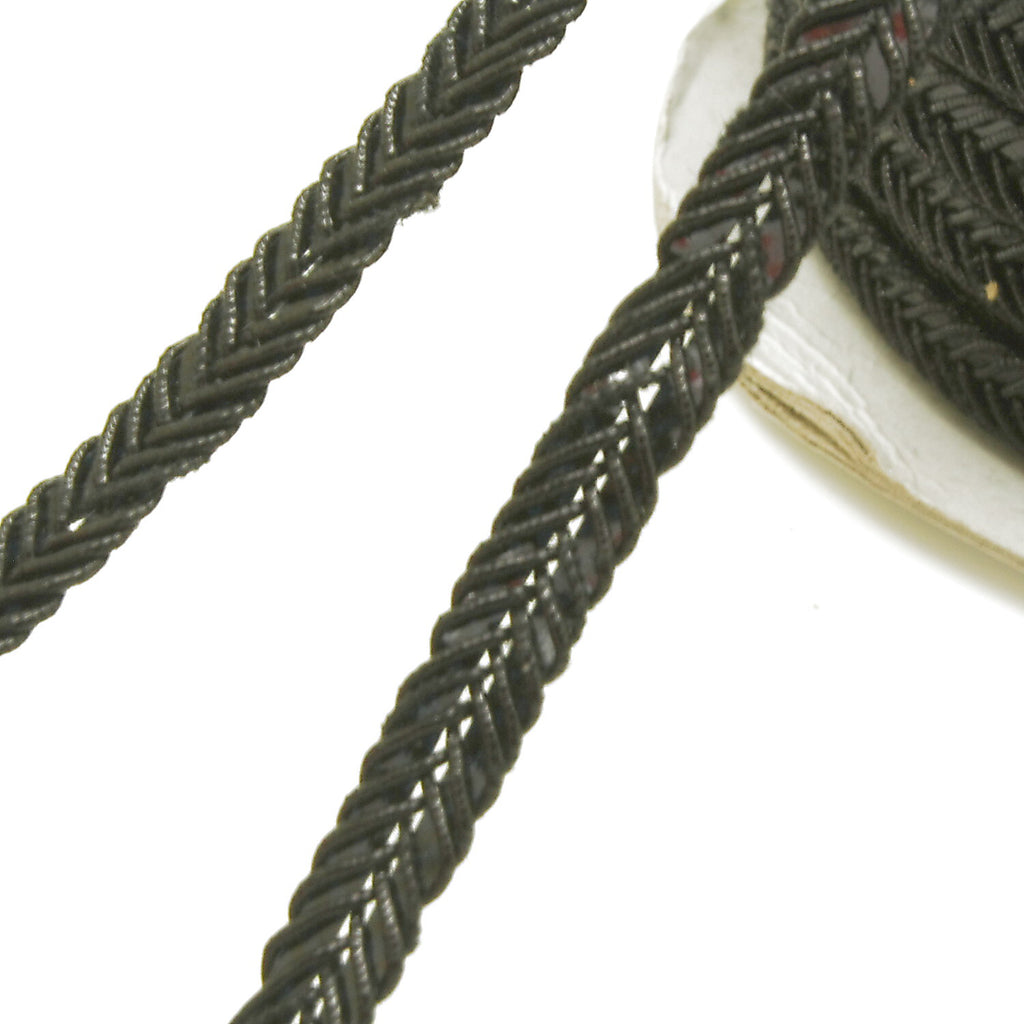 BLACK BRAID EDGING TRIM - sarahi.NYC