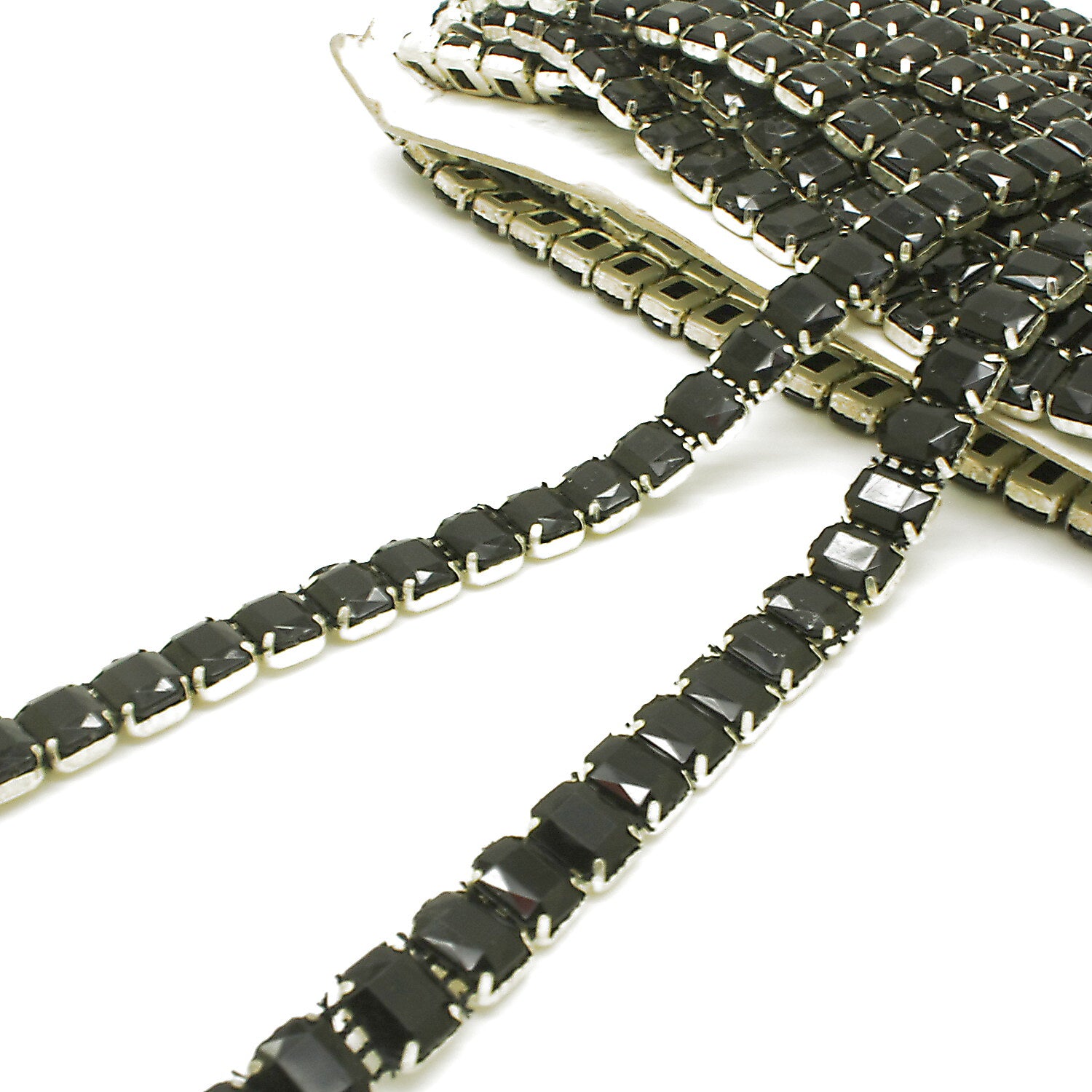 BLACK RHINESTONE TRIM - sarahi.NYC