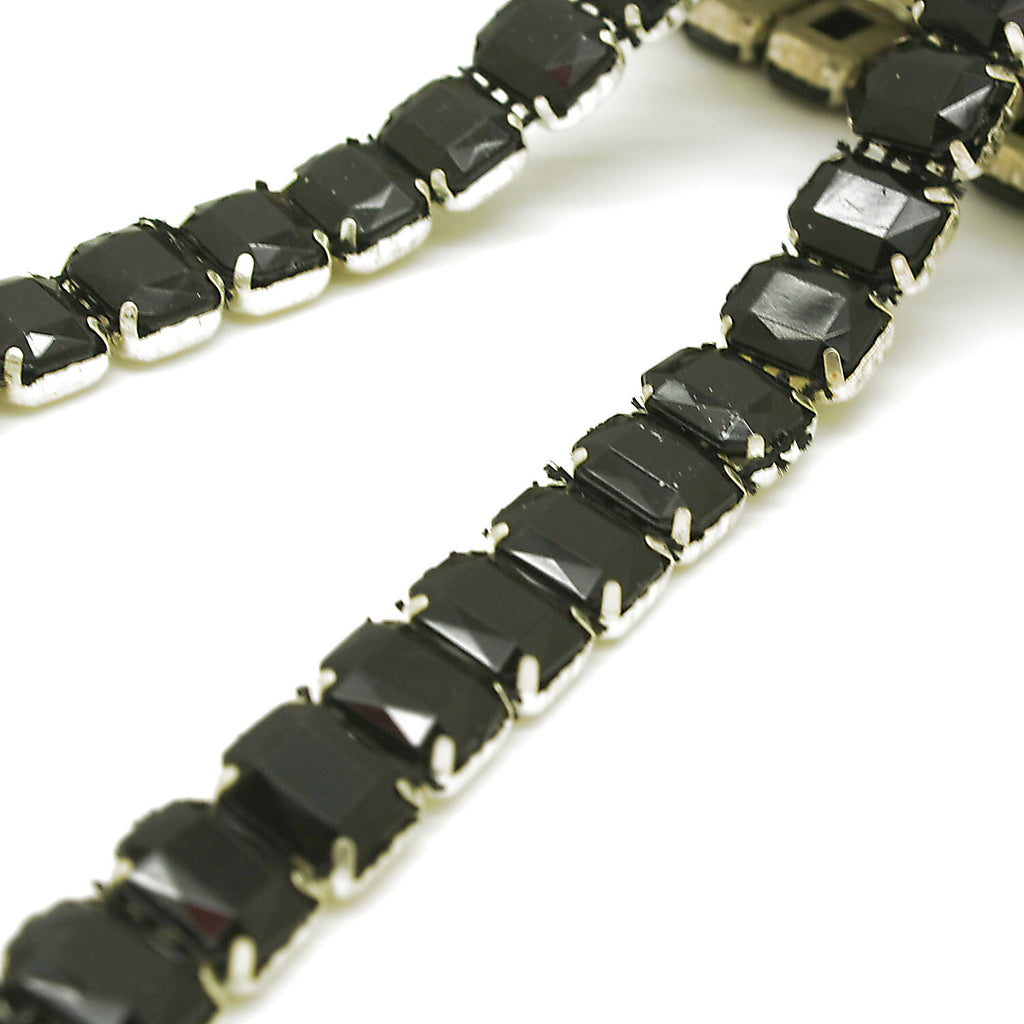 BLACK RHINESTONE TRIM - sarahi.NYC