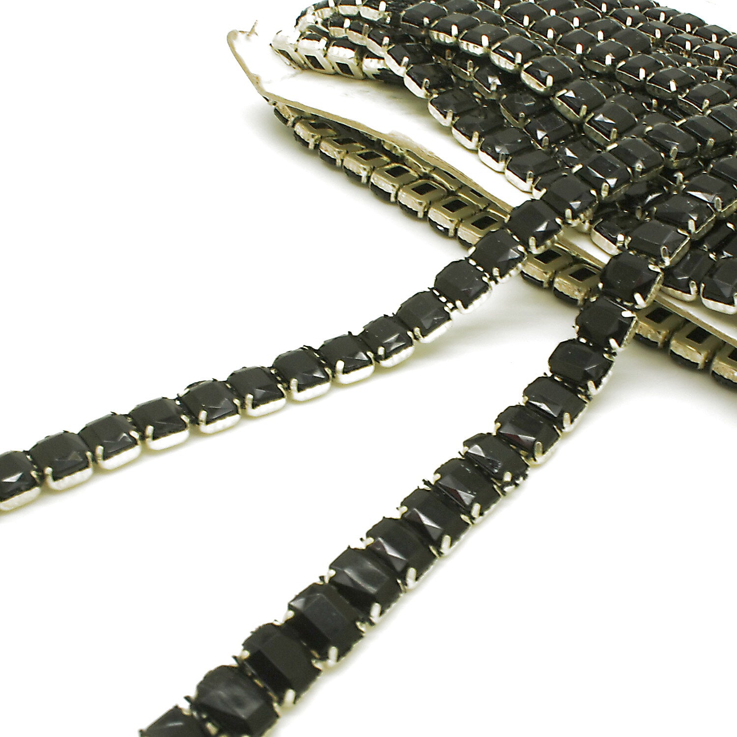 BLACK RHINESTONE TRIM - sarahi.NYC