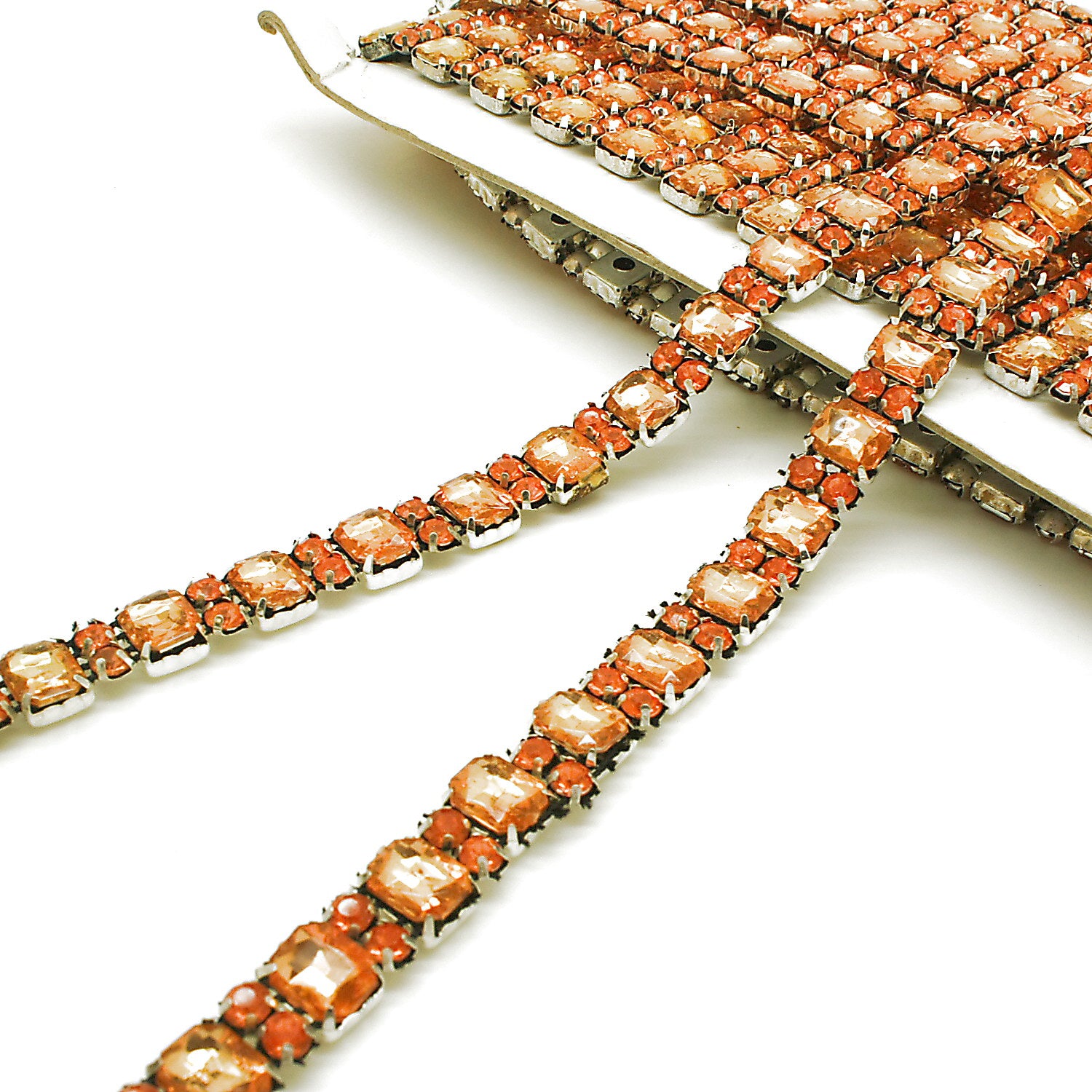 ORANGE RHINESTONE TRIM - sarahi.NYC