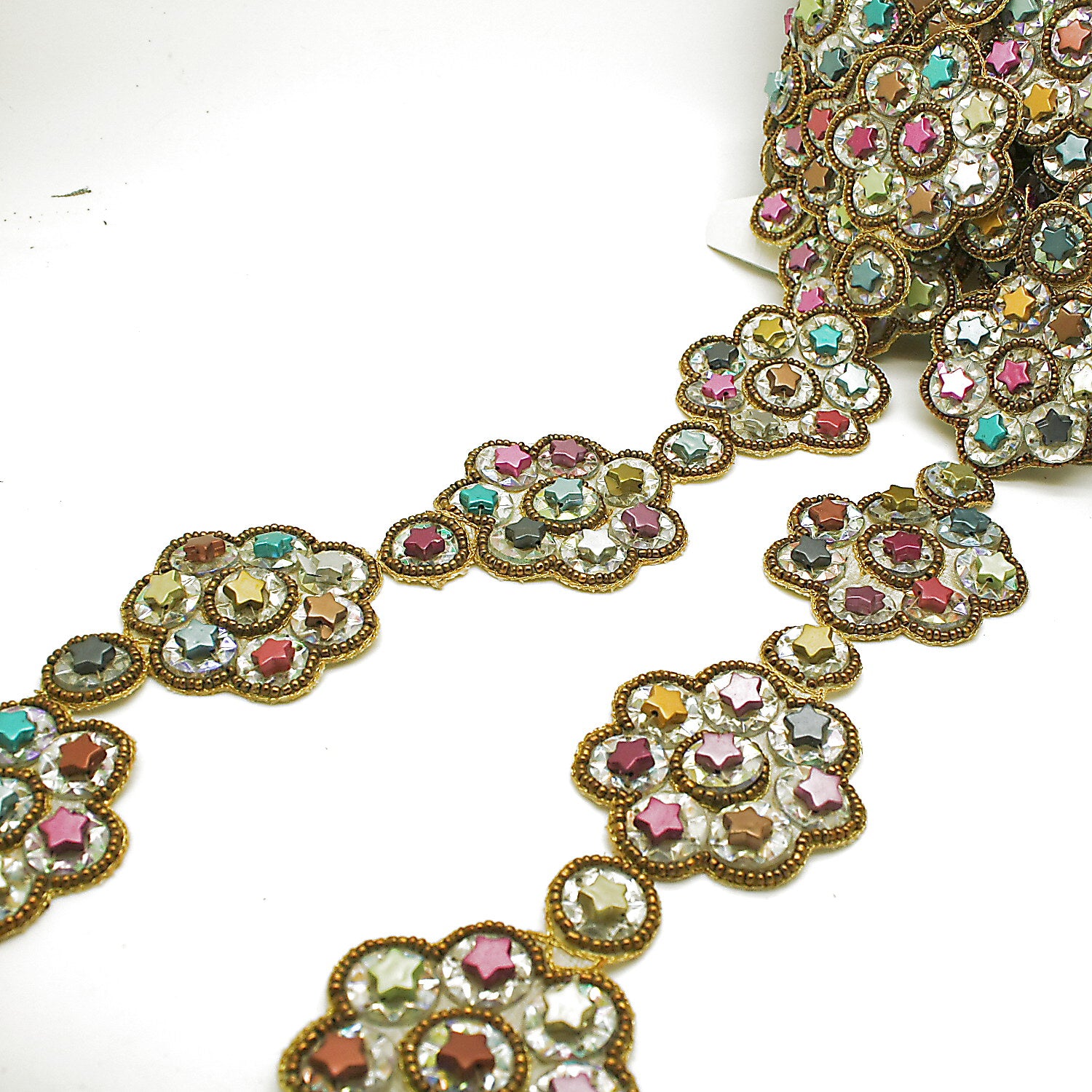 MULTICOLOR FLOWER TRIM - sarahi.NYC