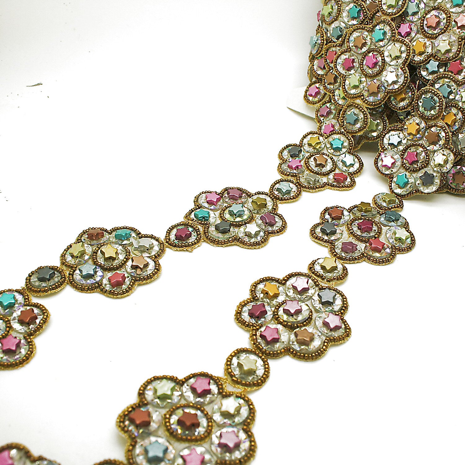 MULTICOLOR FLOWER TRIM - sarahi.NYC