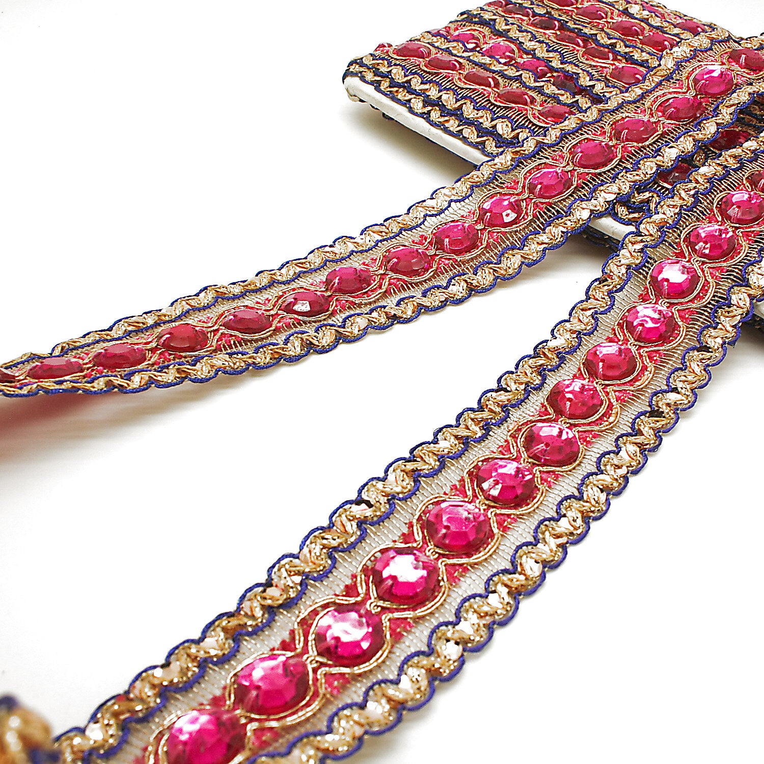 PINK RHINESTONE TRIM - sarahi.NYC