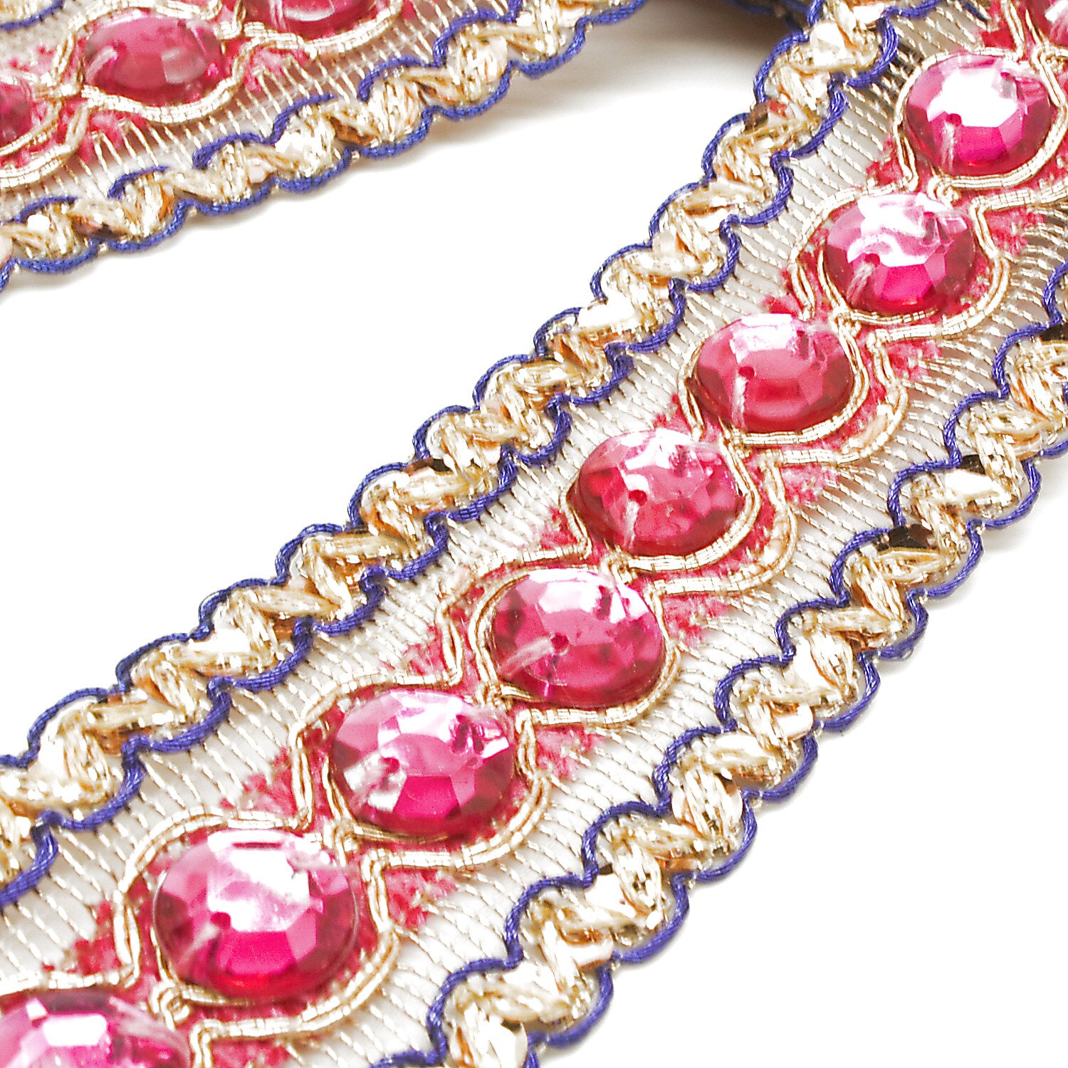PINK RHINESTONE TRIM - sarahi.NYC