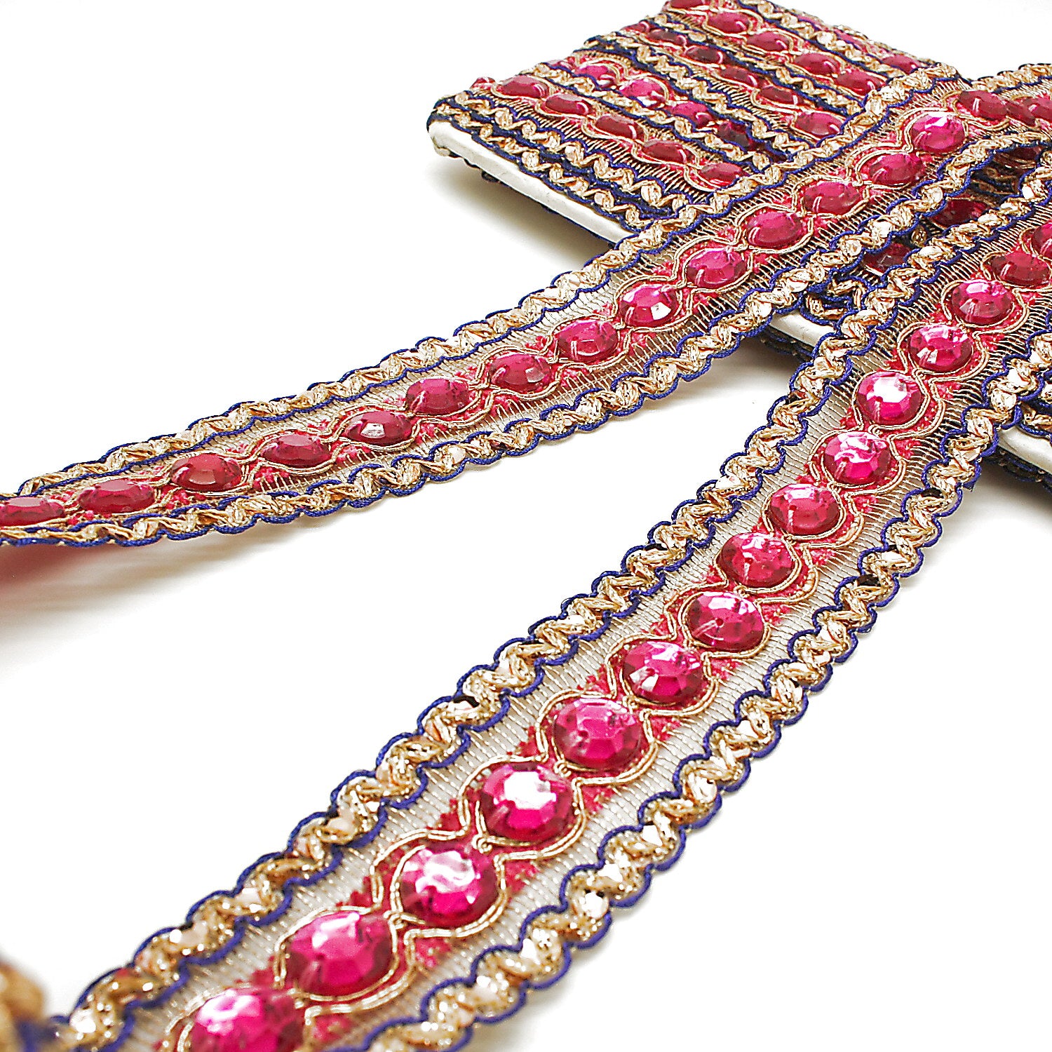 PINK RHINESTONE TRIM - sarahi.NYC