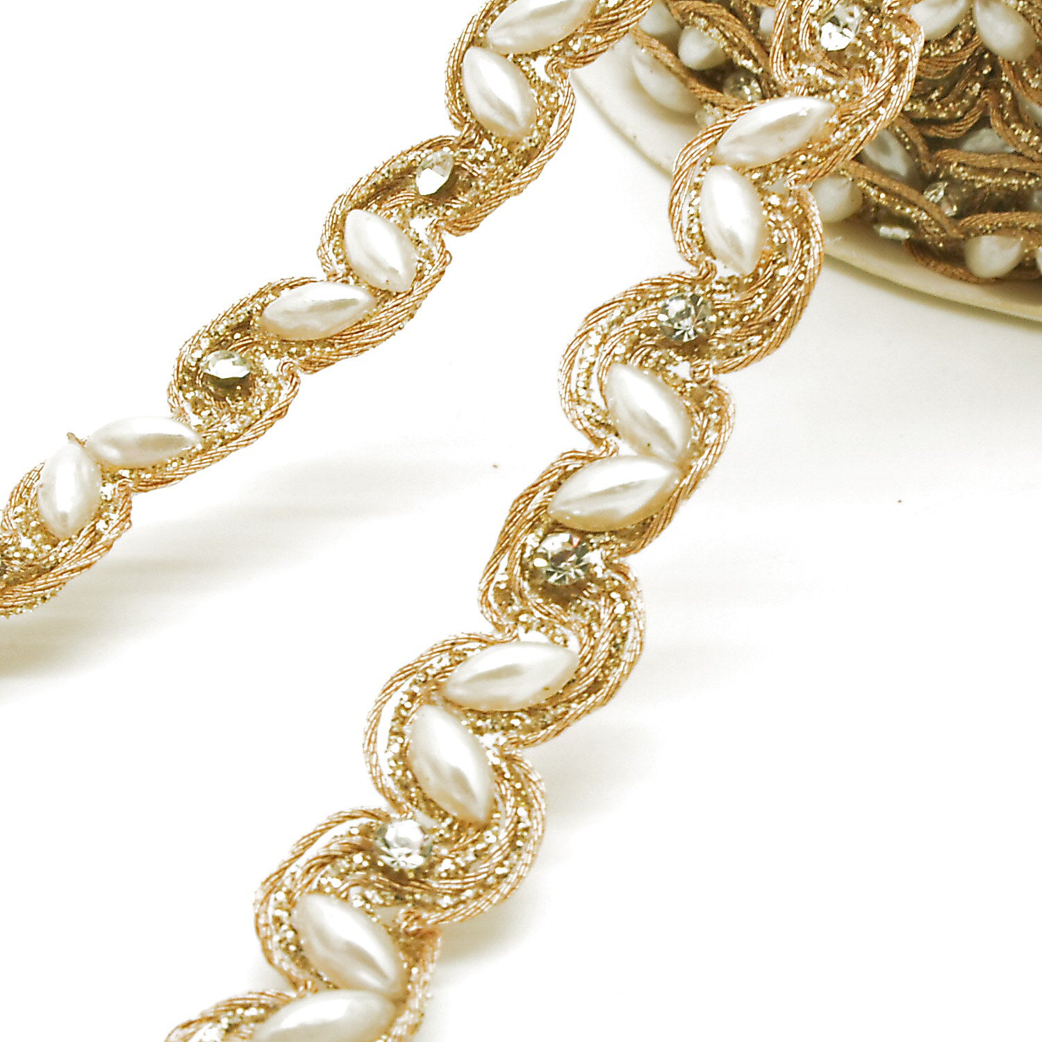 (Copy) GOLD IRIDESCENT STONE TRIM - sarahi.NYC