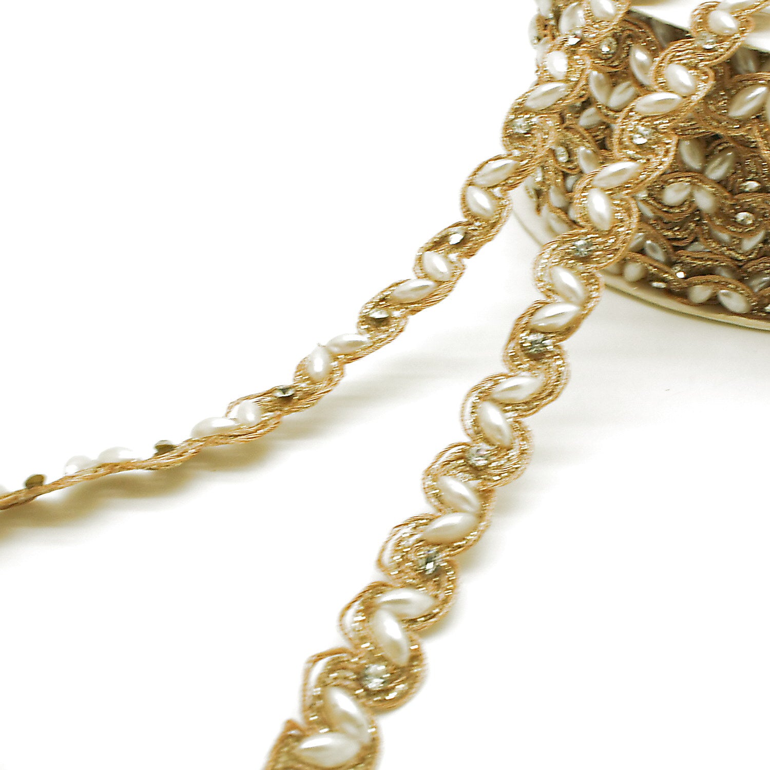 (Copy) GOLD IRIDESCENT STONE TRIM - sarahi.NYC