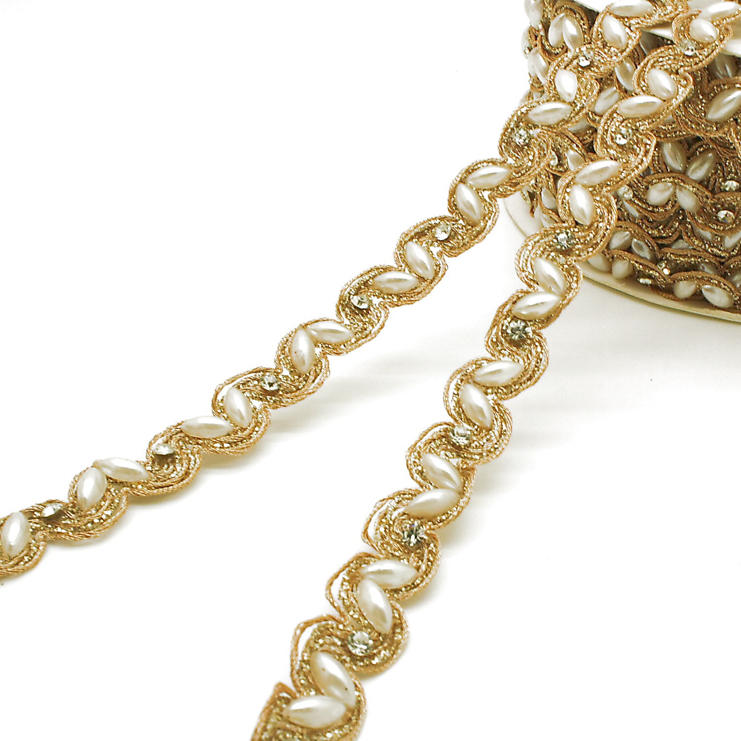 (Copy) GOLD IRIDESCENT STONE TRIM - sarahi.NYC