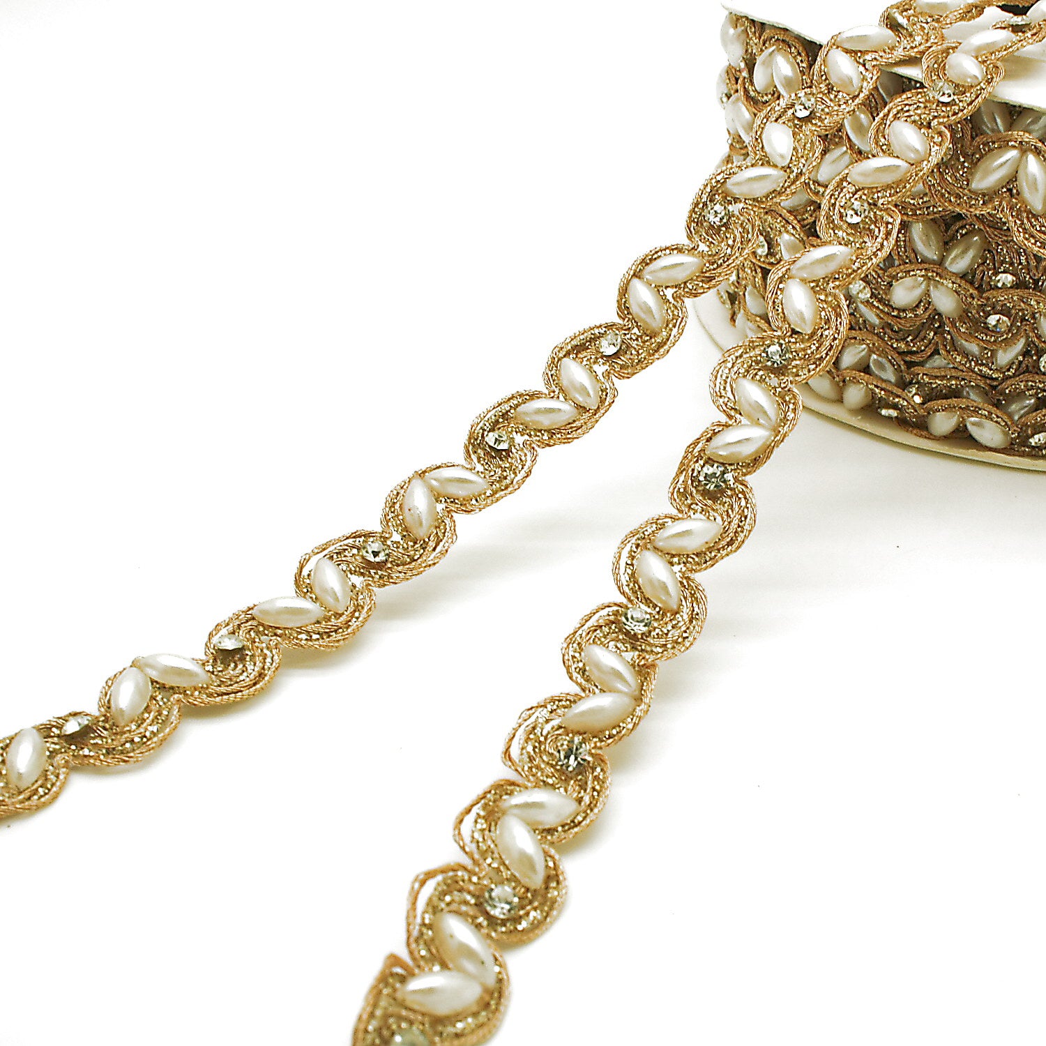 (Copy) GOLD IRIDESCENT STONE TRIM - sarahi.NYC