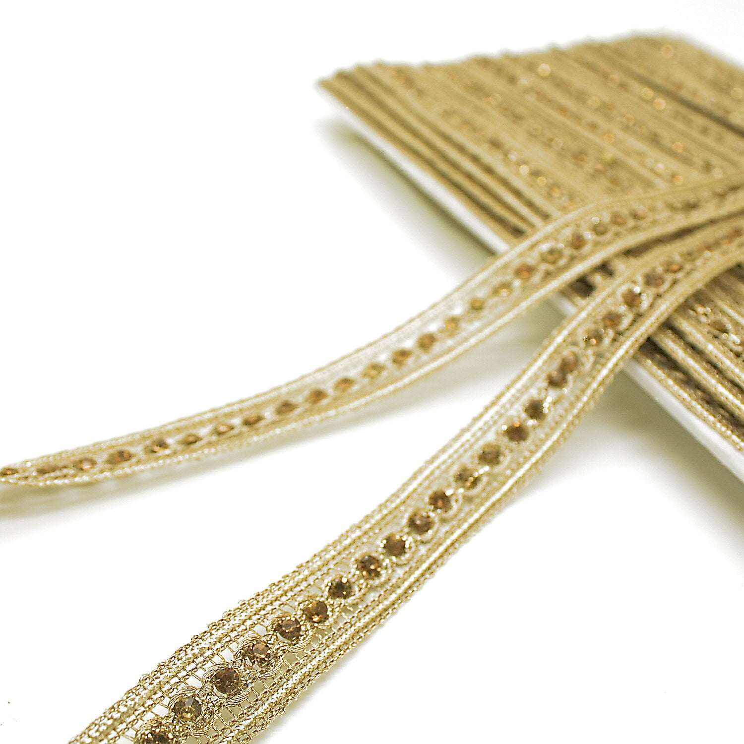 LIGHT GOLD STONE TRIM - sarahi.NYC