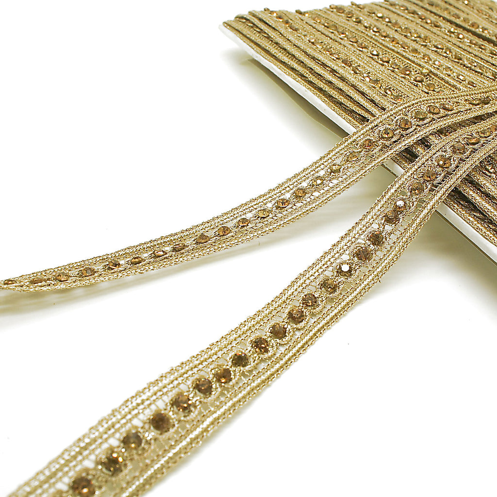 LIGHT GOLD STONE TRIM - sarahi.NYC