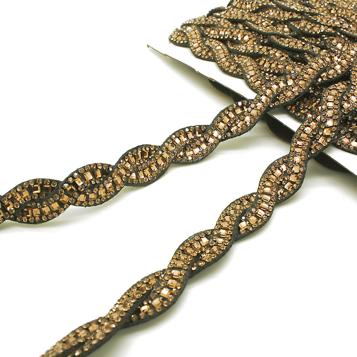 BRONZE RHINESTONE TRIM - sarahi.NYC