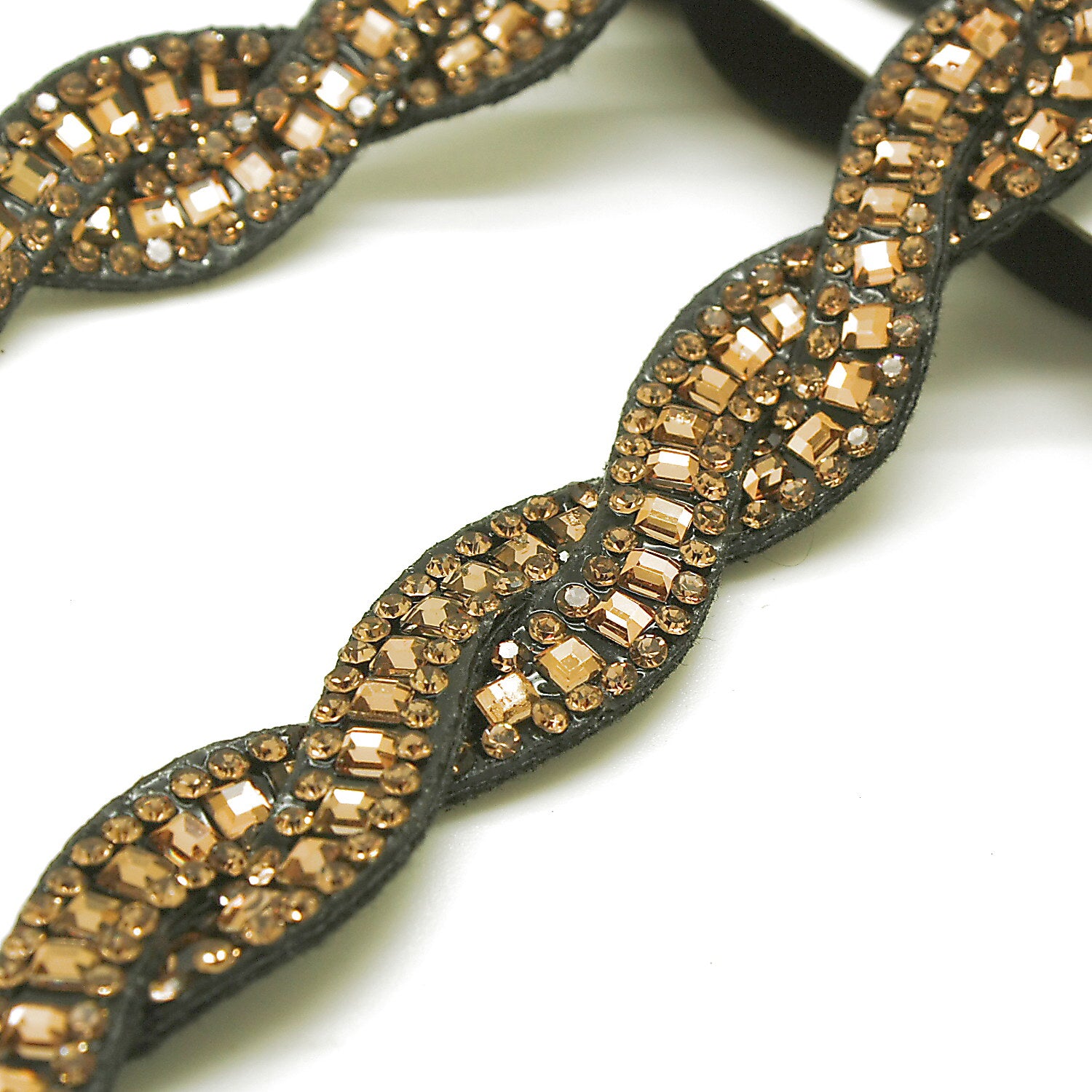 BRONZE RHINESTONE TRIM - sarahi.NYC