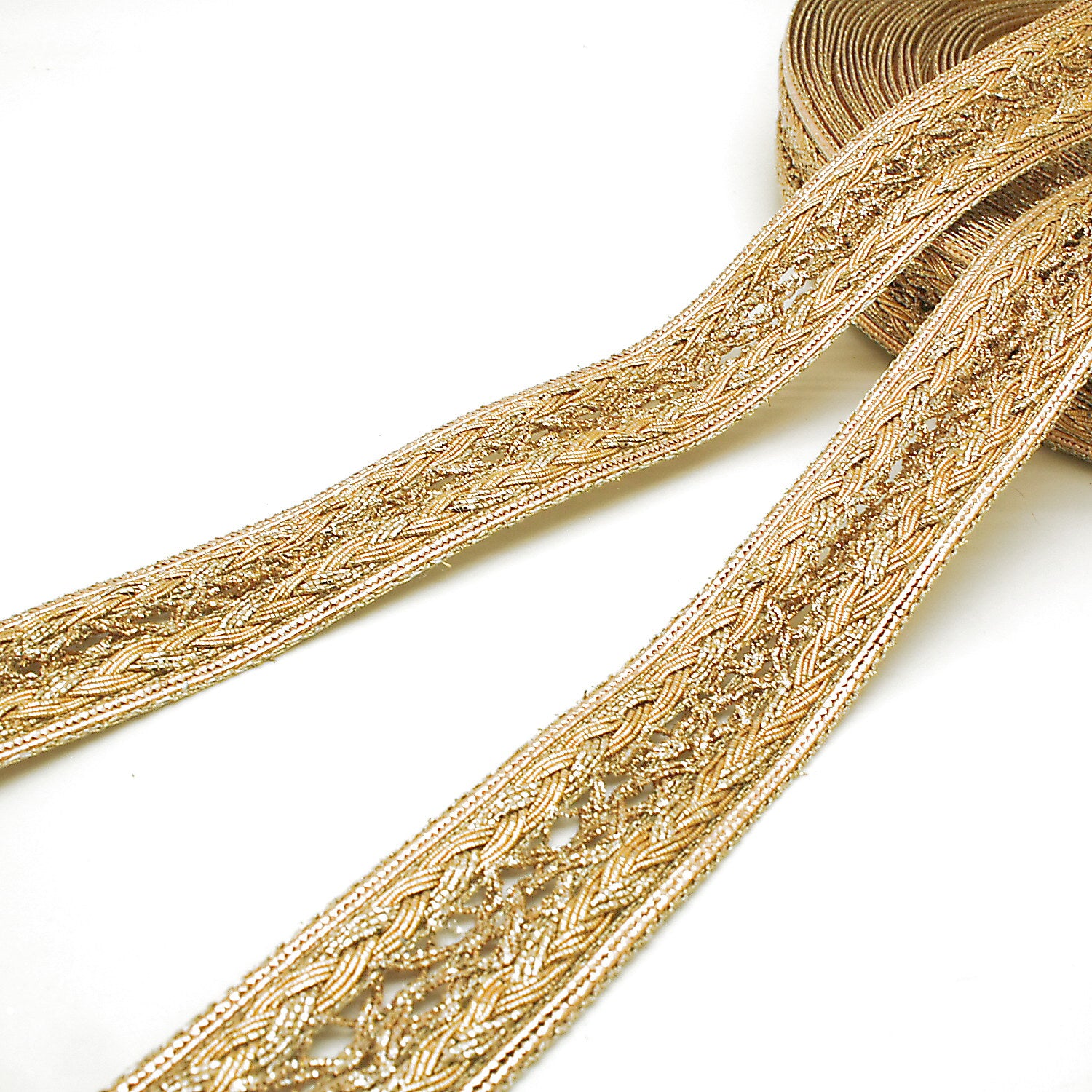 BRONZE BRAID METALLIC TRIM - sarahi.NYC