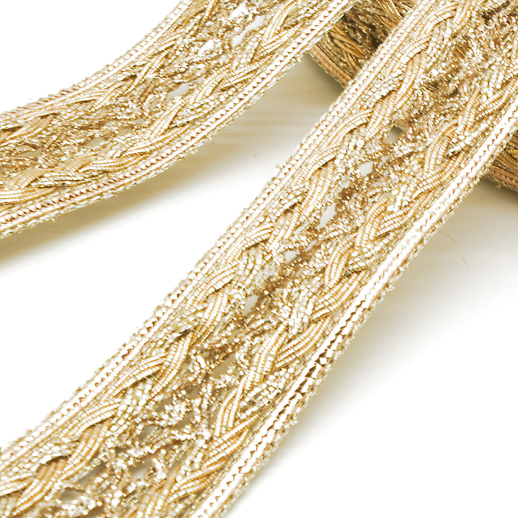 BRONZE BRAID METALLIC TRIM - sarahi.NYC