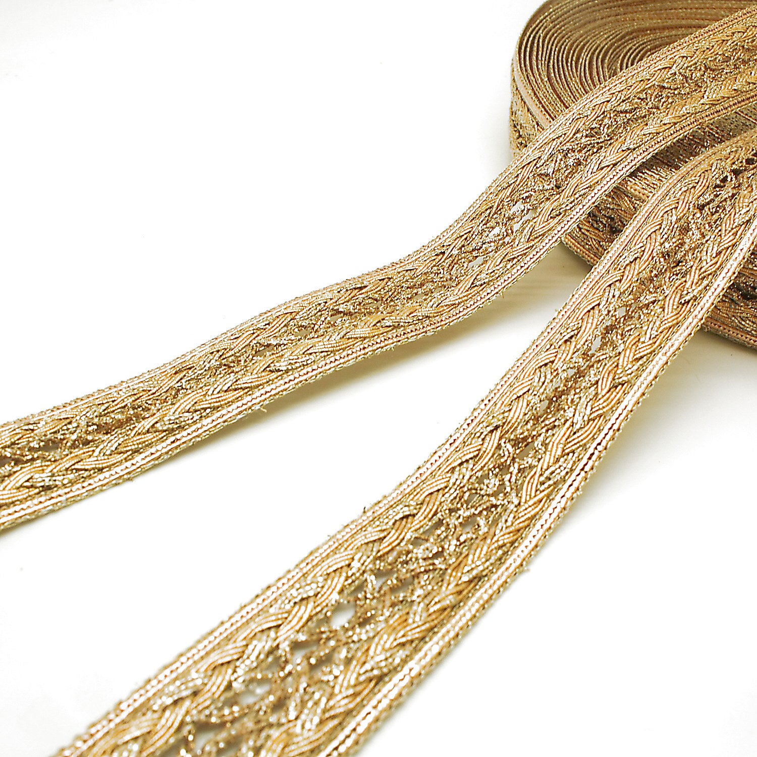 BRONZE BRAID METALLIC TRIM - sarahi.NYC