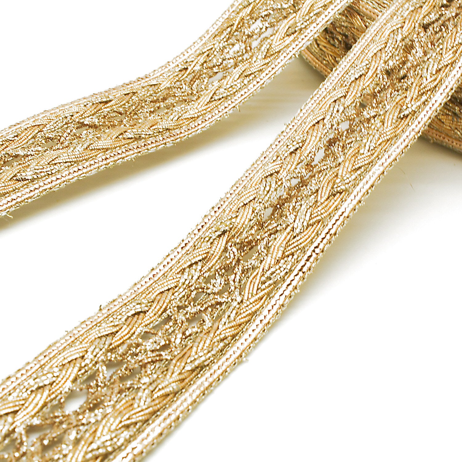 BRONZE BRAID METALLIC TRIM - sarahi.NYC