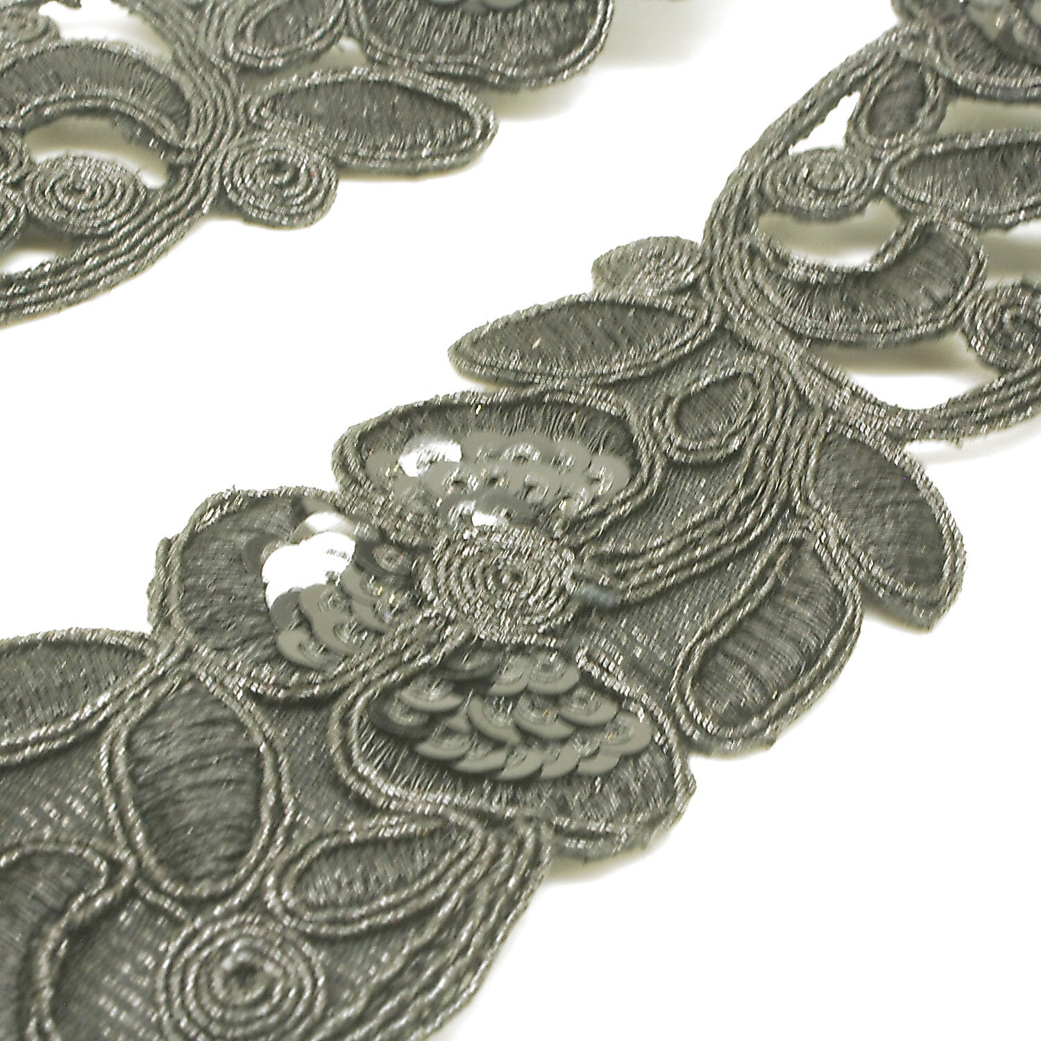 BLACK EMBROIDERED SEQUIN - sarahi.NYC