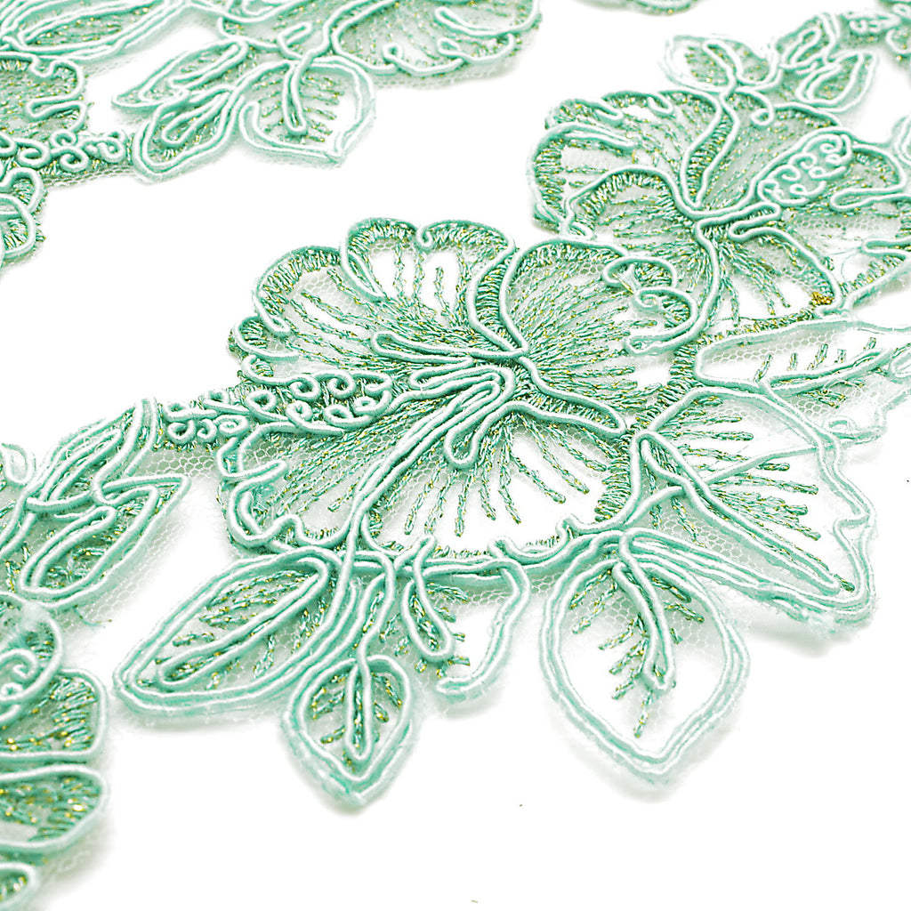 MINT GREEN LACE TRIM - sarahi.NYC