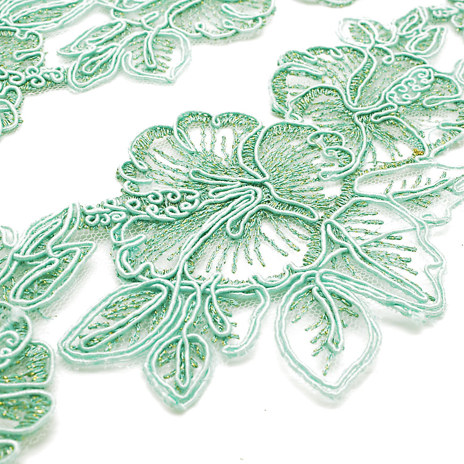 MINT GREEN LACE TRIM - sarahi.NYC
