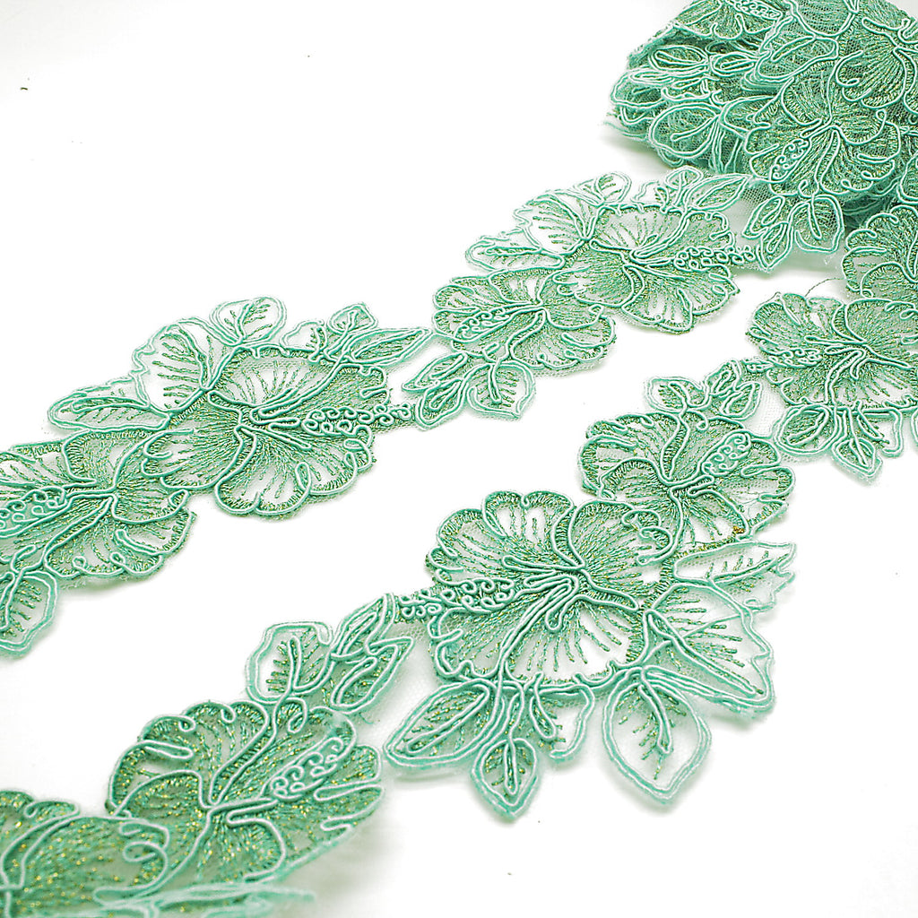 MINT GREEN LACE TRIM - sarahi.NYC