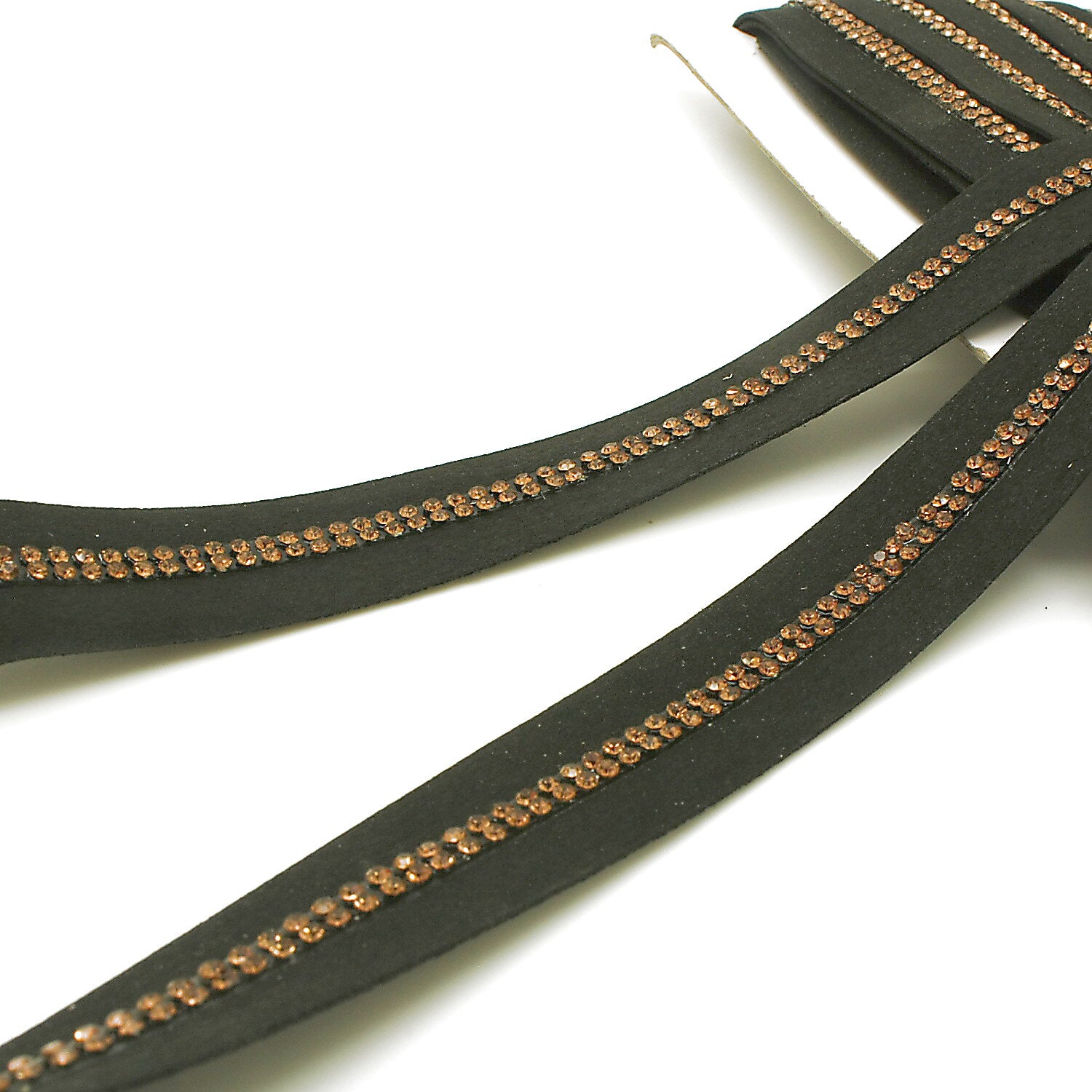 BLACK BRONZE STONE VELVET TRIM - sarahi.NYC
