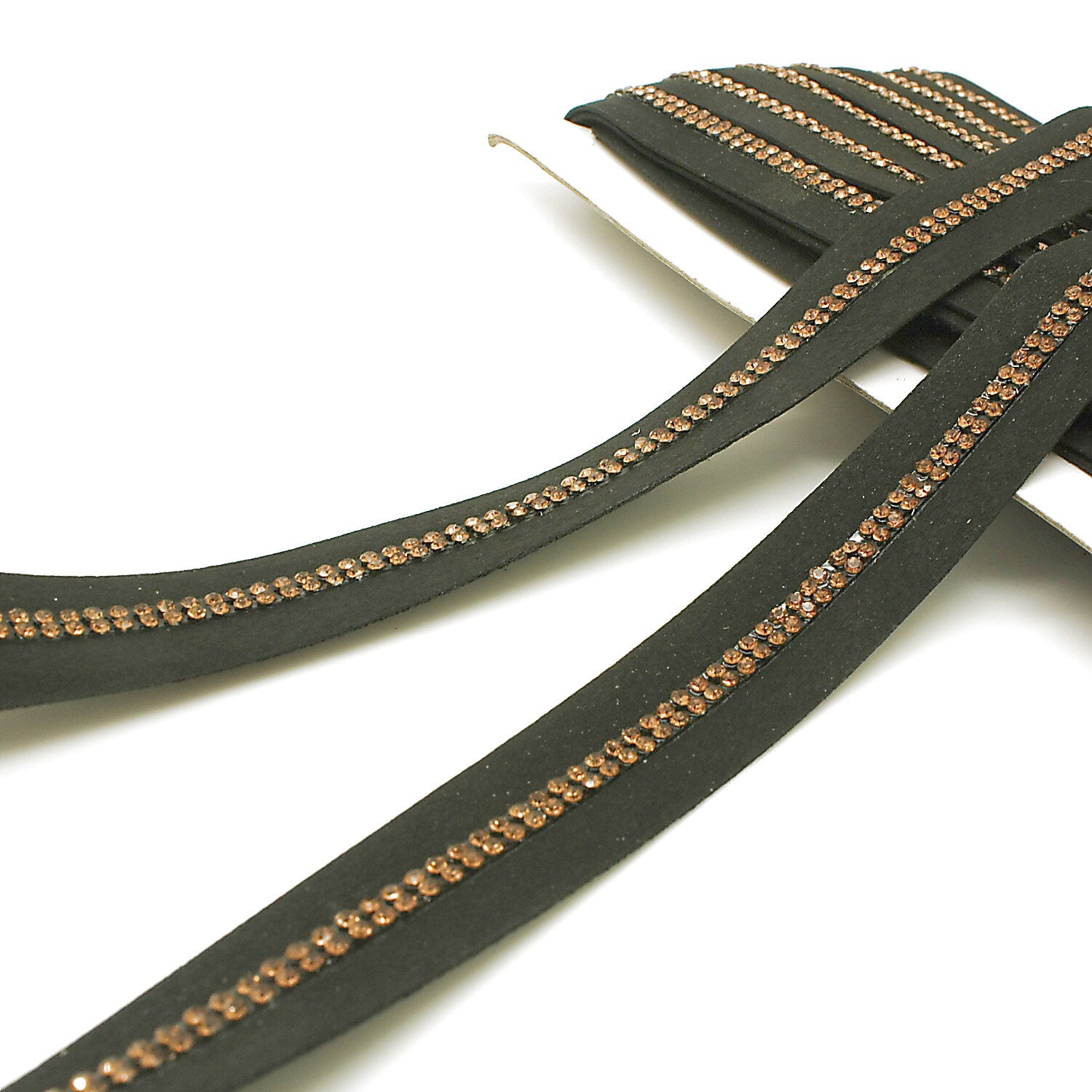 BLACK BRONZE STONE VELVET TRIM - sarahi.NYC
