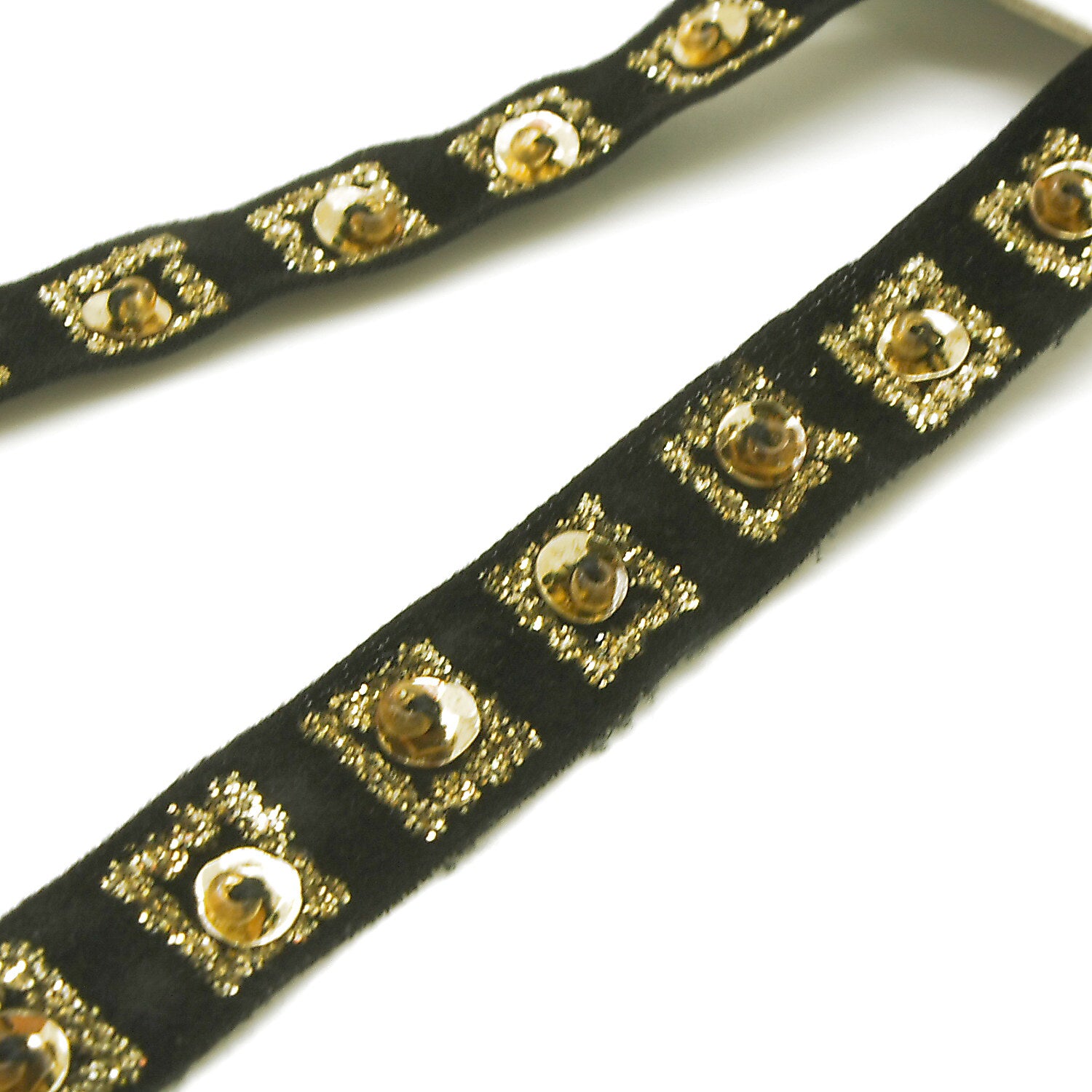 BLACK GOLD SEQUIN TRIM - sarahi.NYC