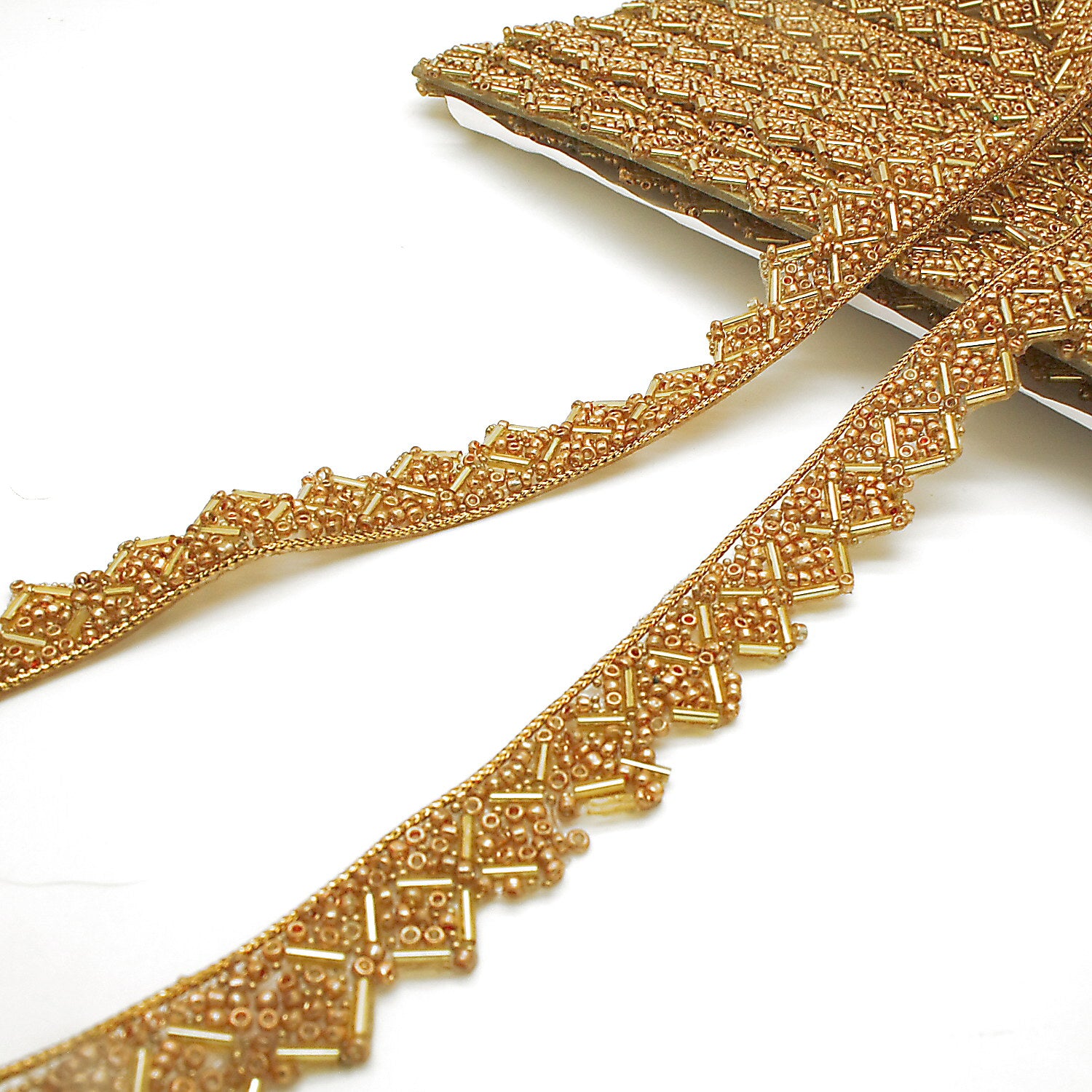 GOLD BEADED EDGING TRIM - sarahi.NYC