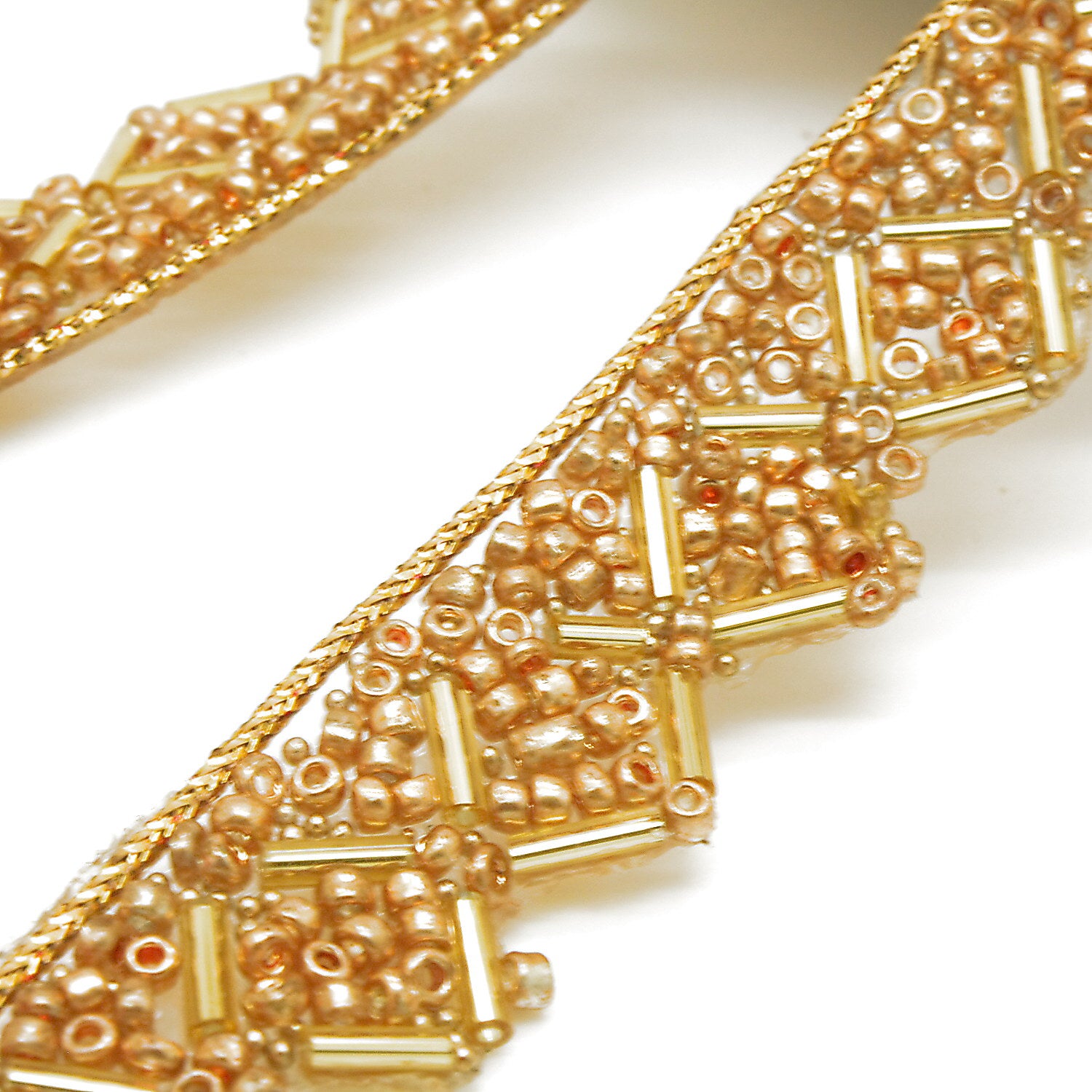 GOLD BEADED EDGING TRIM - sarahi.NYC