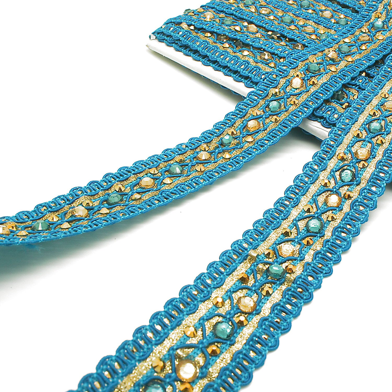 TURQUOISE GOLD TRIM - SARAHI.NYC