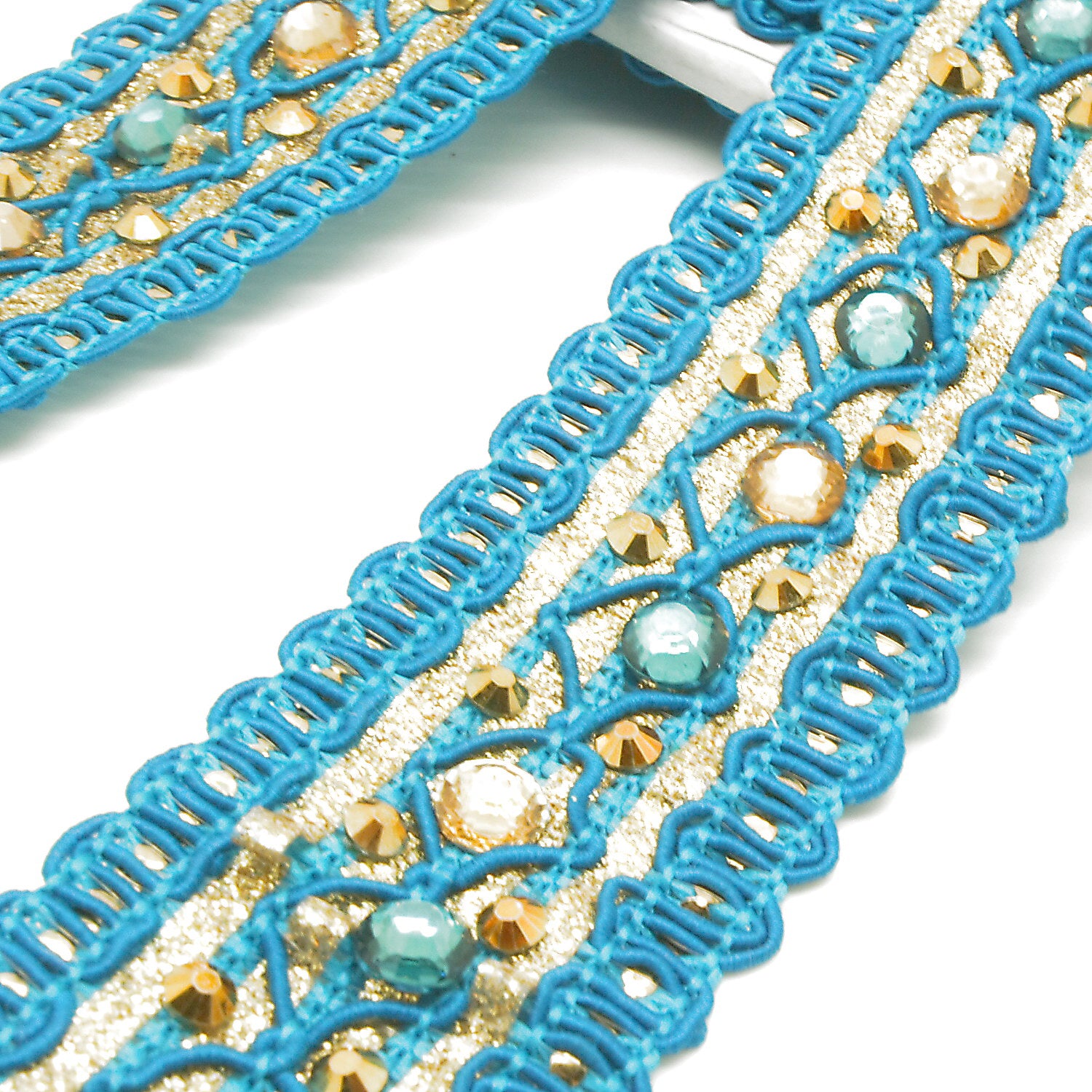 TURQUOISE GOLD TRIM - SARAHI.NYC