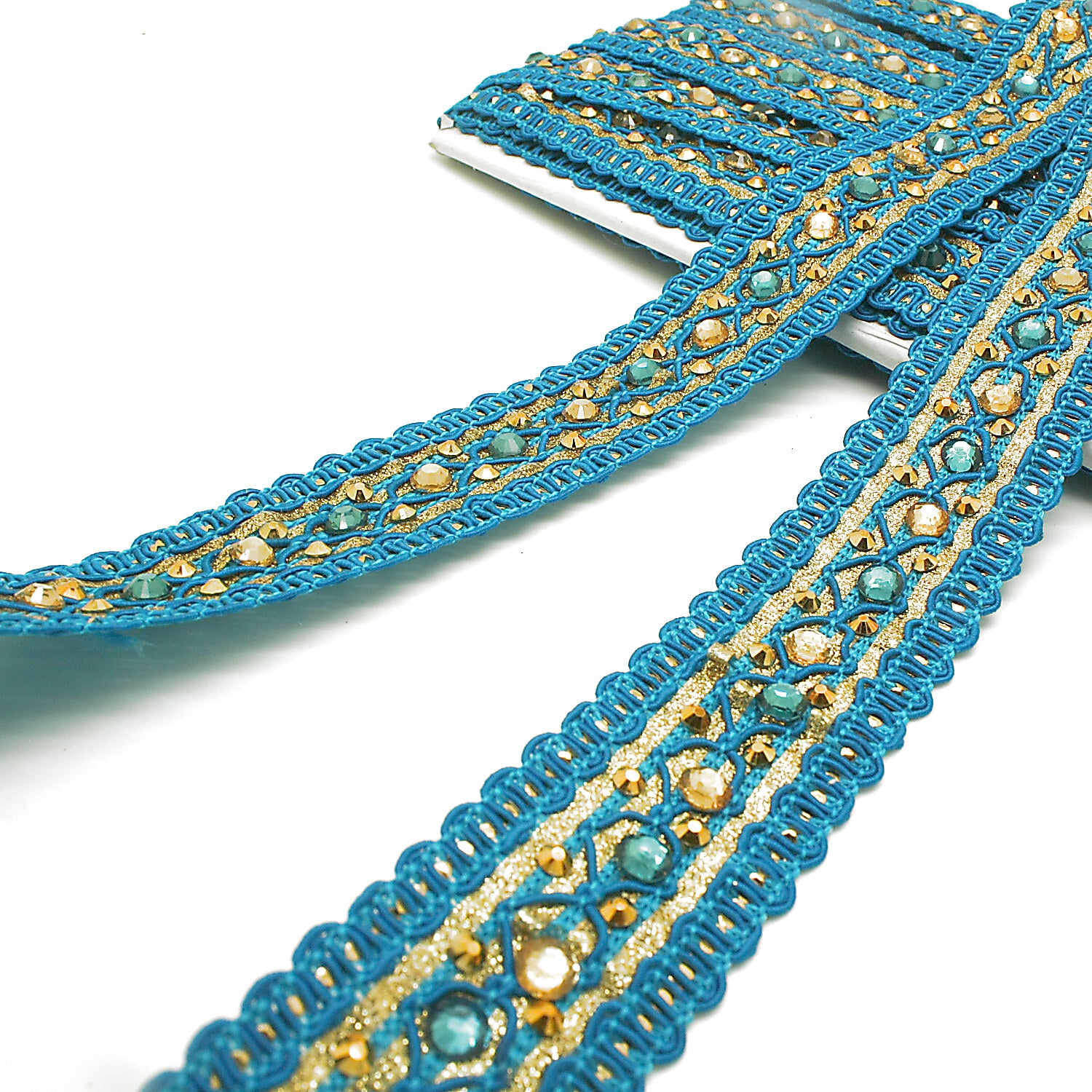 TURQUOISE GOLD TRIM - SARAHI.NYC
