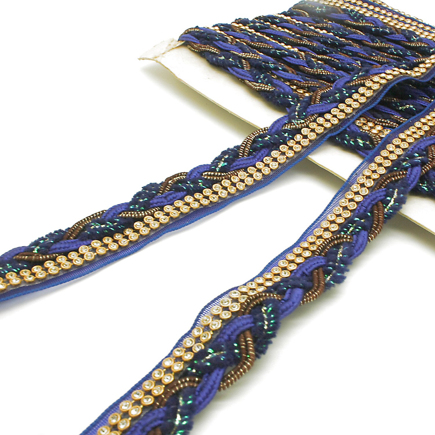 BLUE GOLD STONE TRIM - SARAHI.NYC