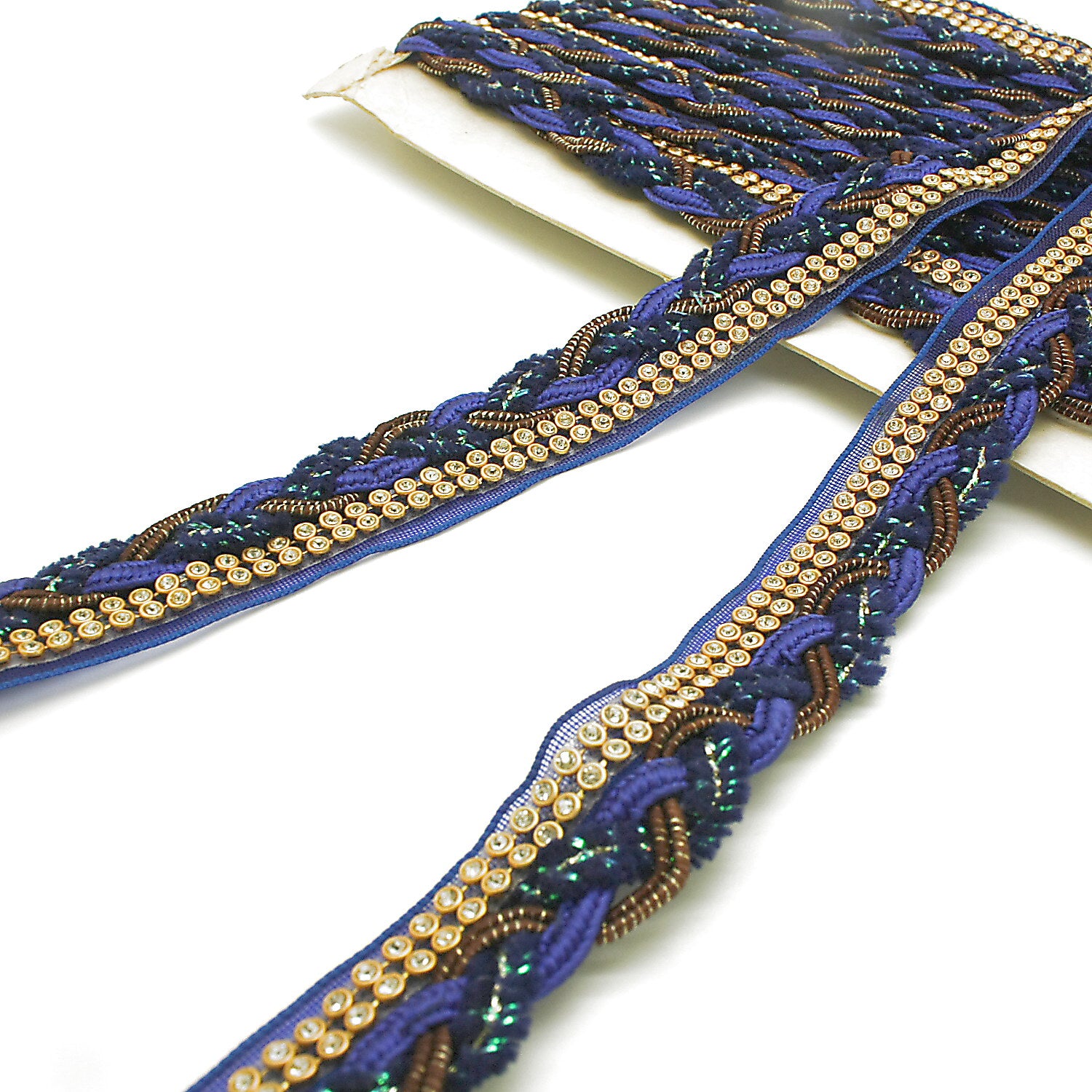 BLUE GOLD STONE TRIM - SARAHI.NYC