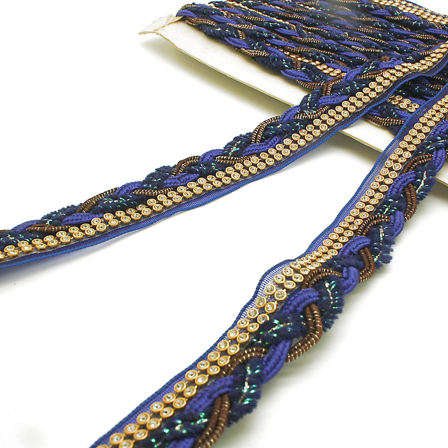 BLUE GOLD STONE TRIM - SARAHI.NYC