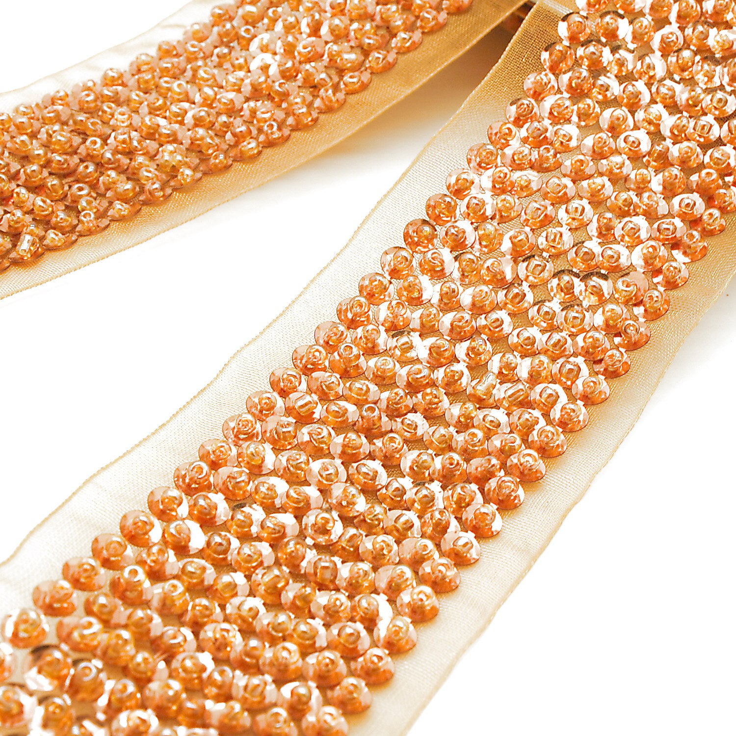 ORANGE BEADED TRIM - sarahi.NYC