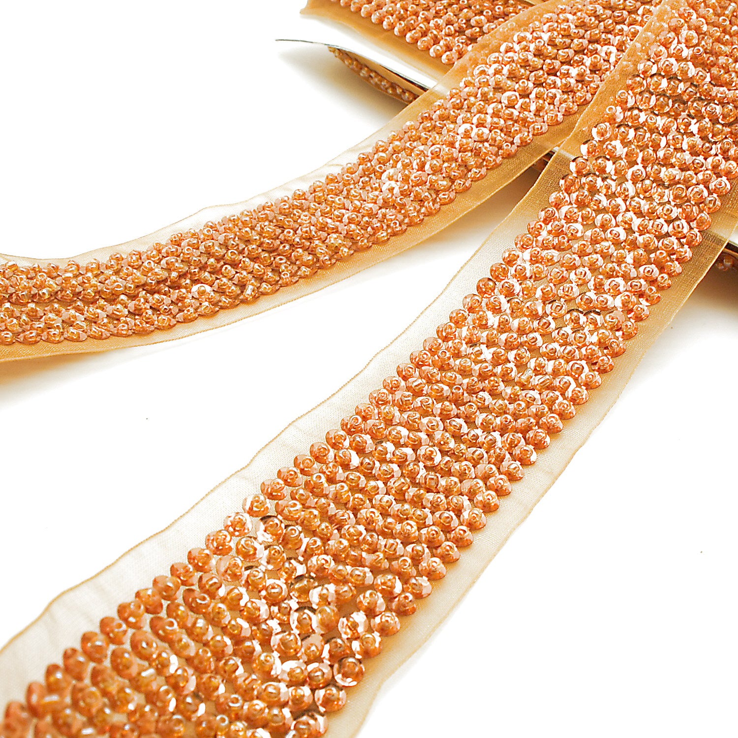 ORANGE BEADED TRIM - sarahi.NYC