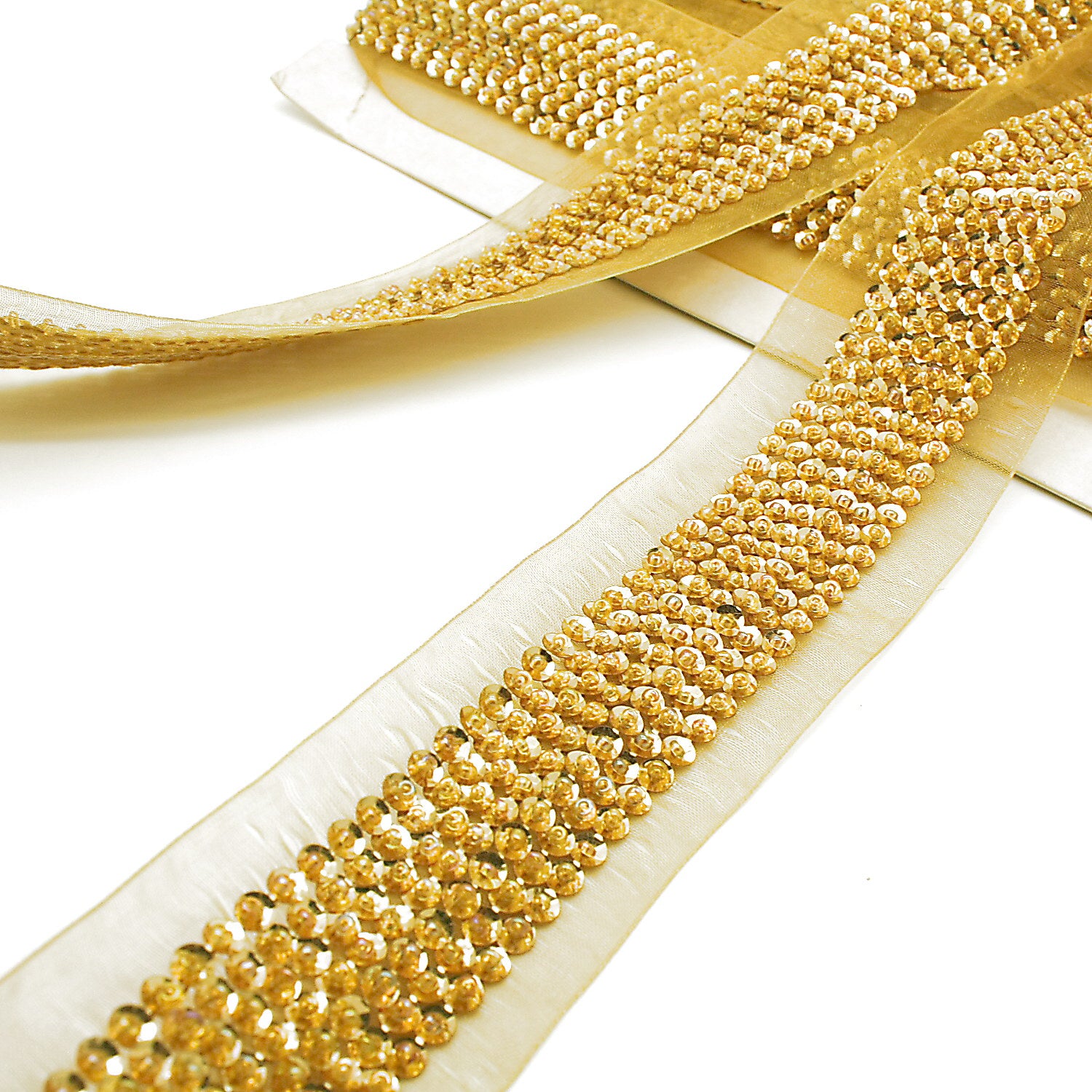 GOLD BEADED SEQUIN TRIM - sarahi.NYC